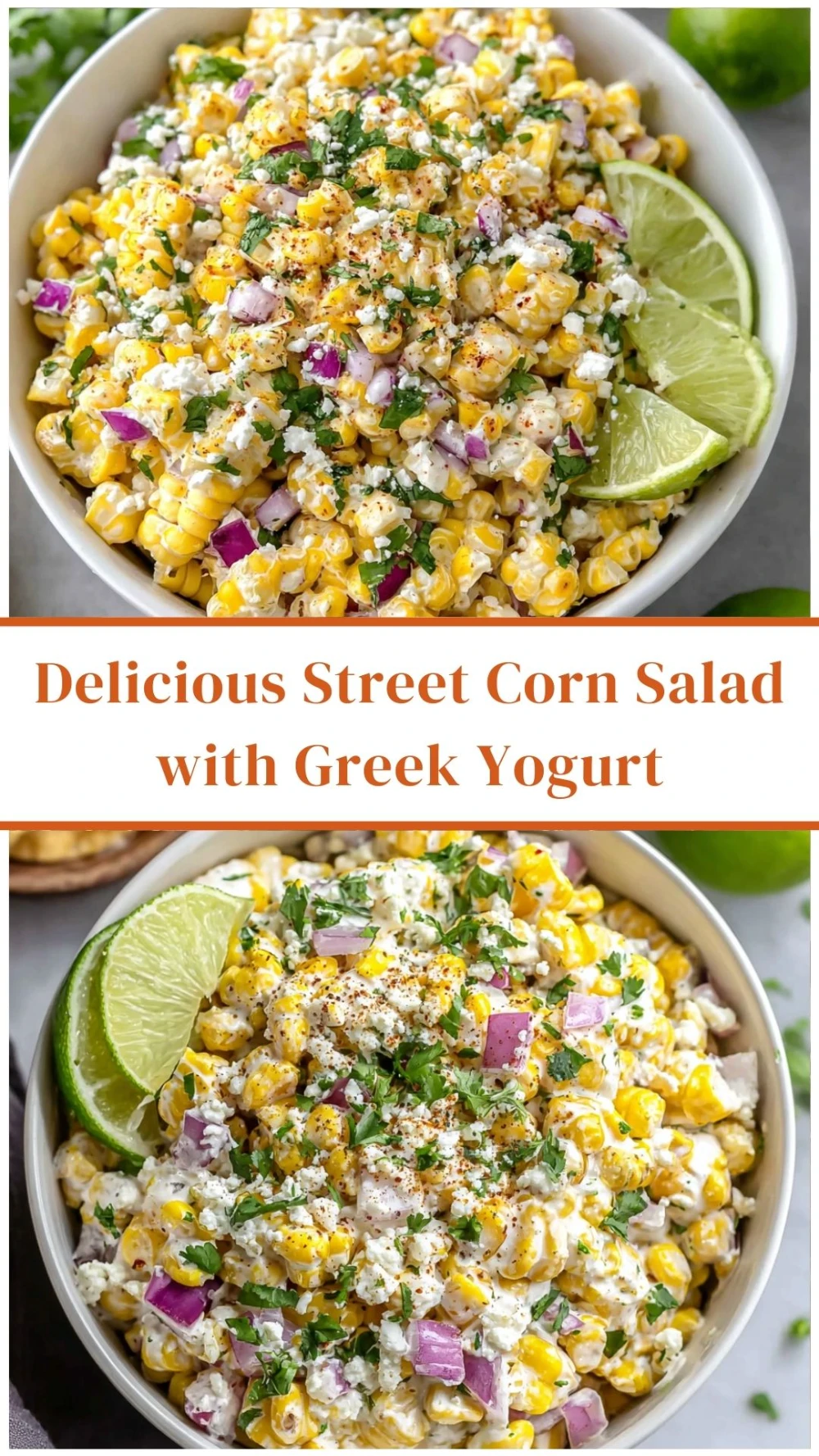 Delicious Street Corn Salad with Greek Yogurt