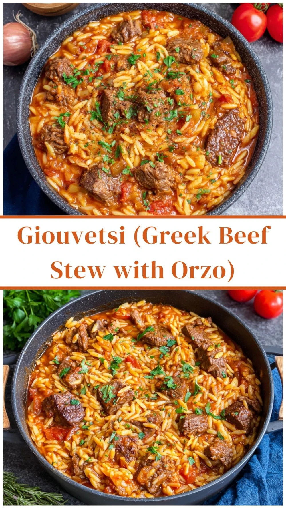 Giouvetsi (Greek Beef Stew with Orzo)