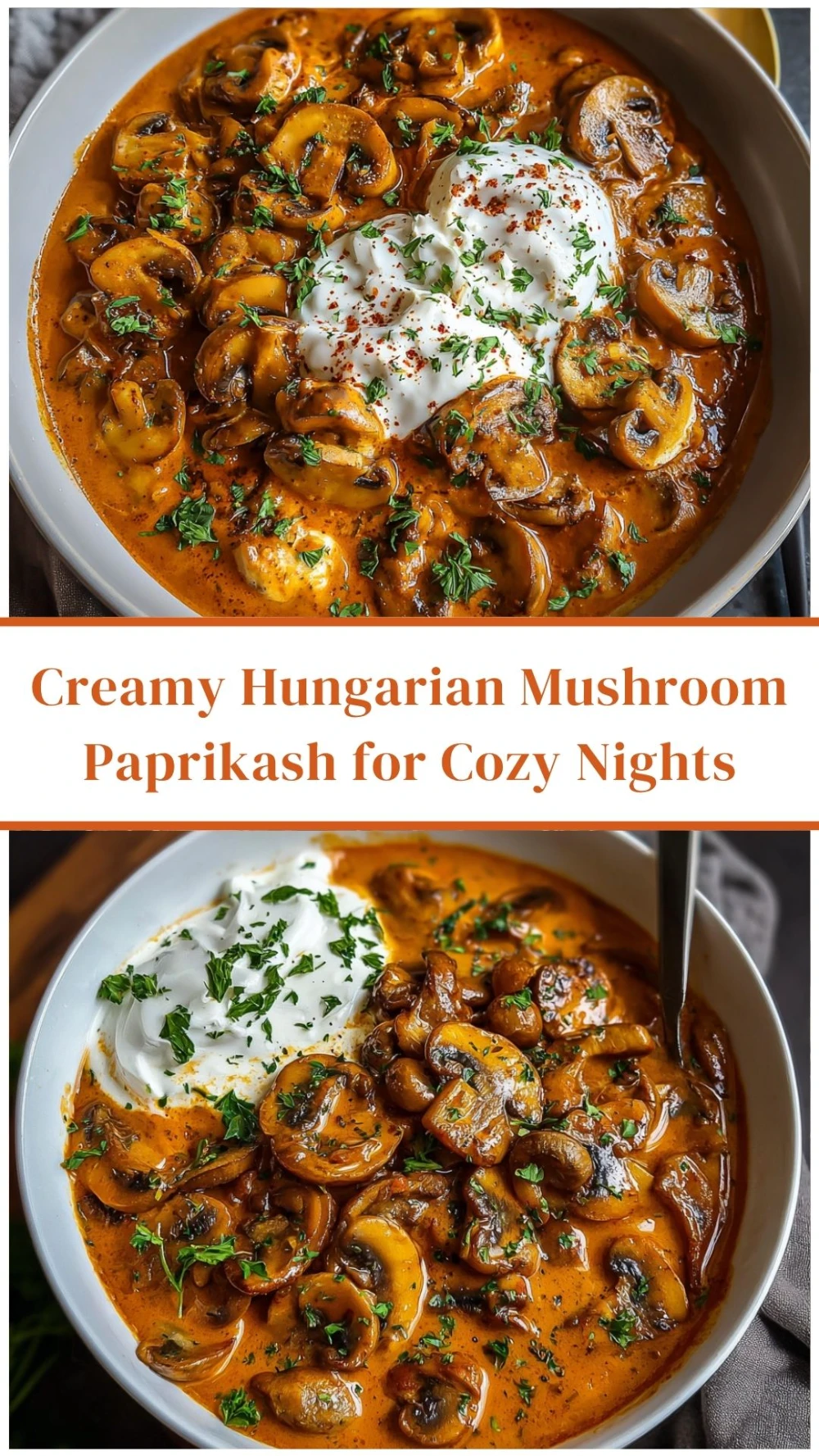 Creamy Hungarian Mushroom Paprikash for Cozy Nights