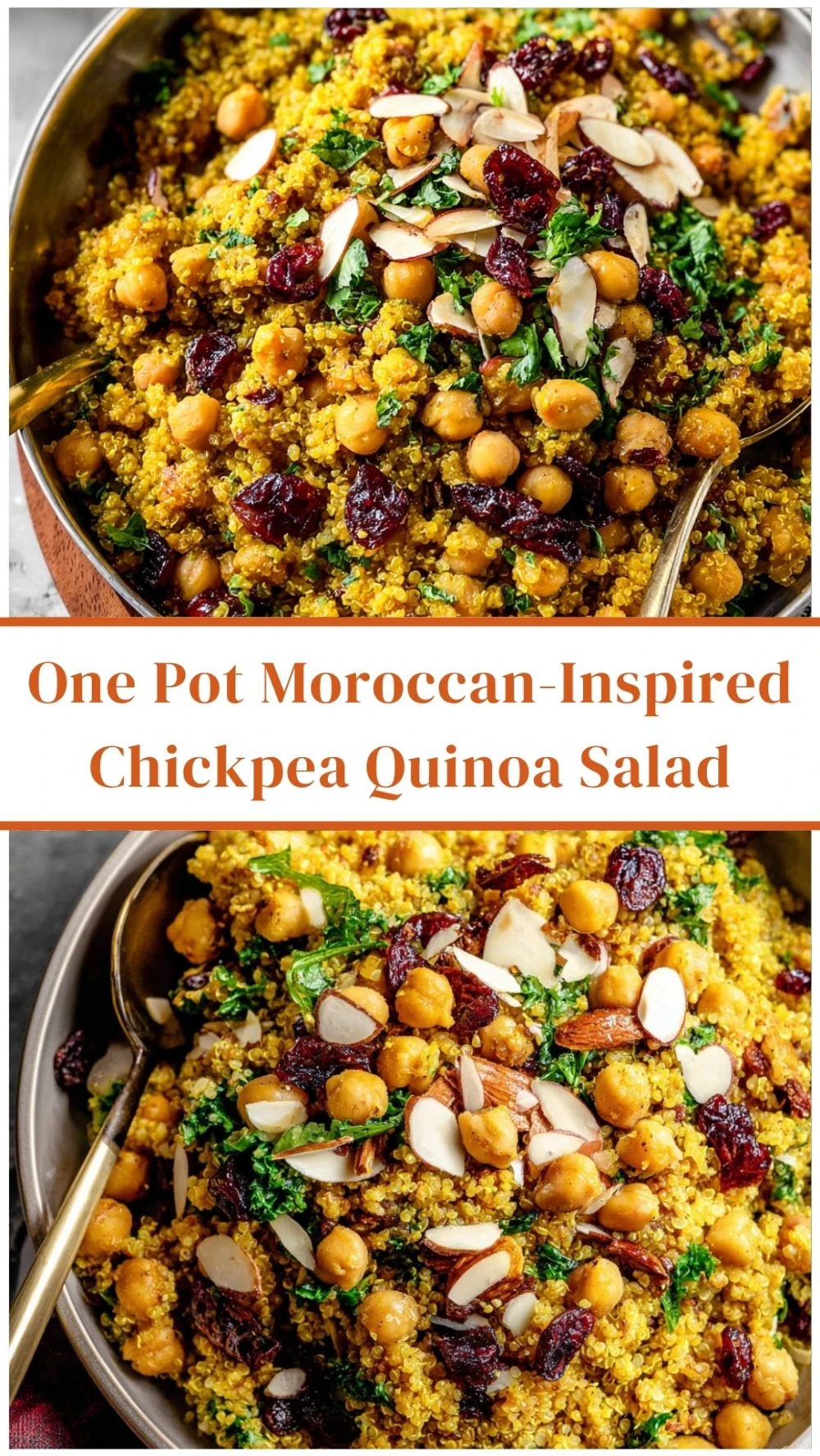 One Pot Moroccan-Inspired Chickpea Quinoa Salad
