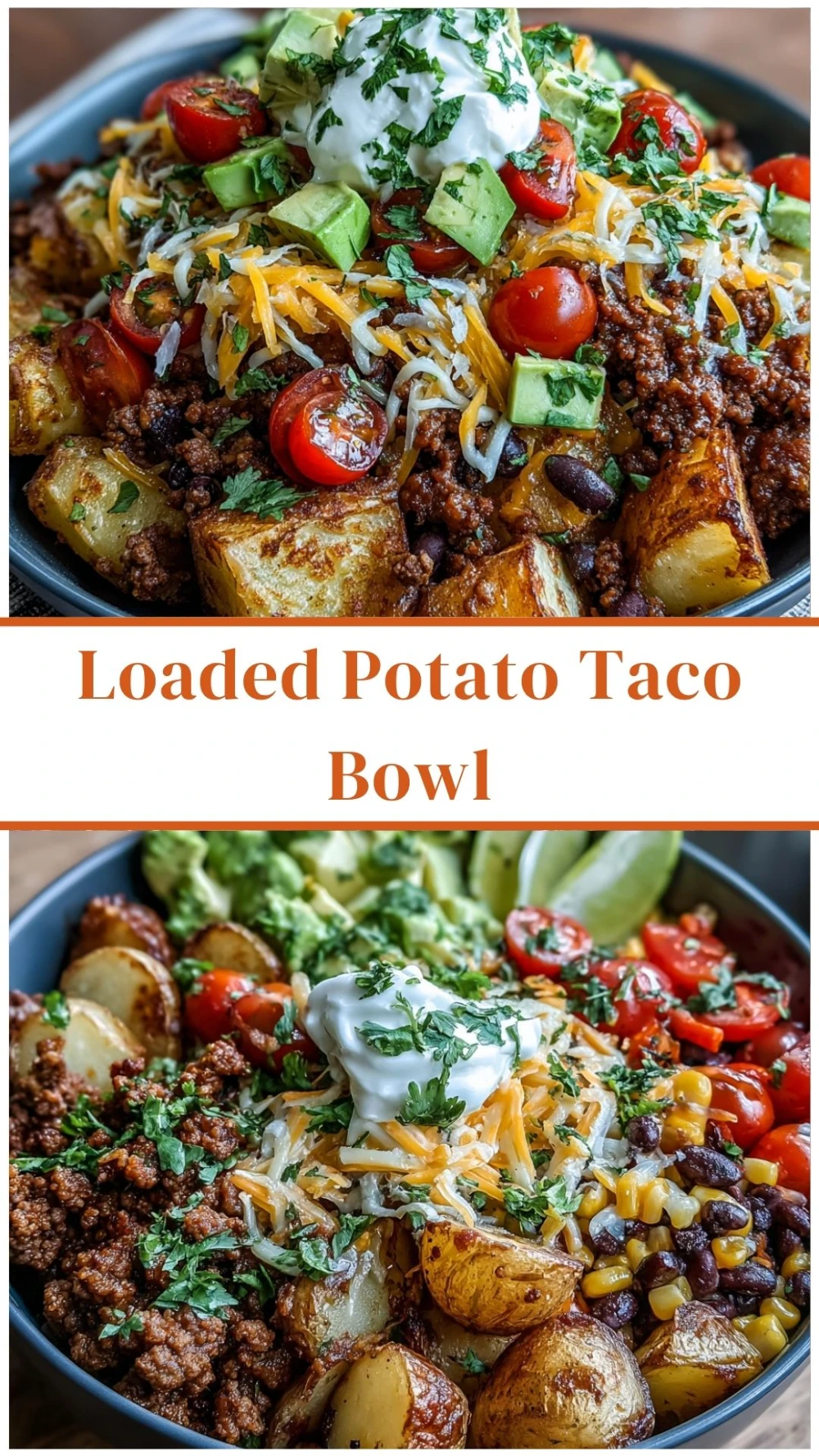 Loaded Potato Taco Bowl
