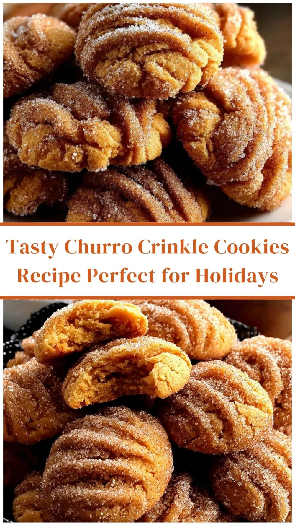 Tasty Churro Crinkle Cookies Recipe Perfect for Holidays