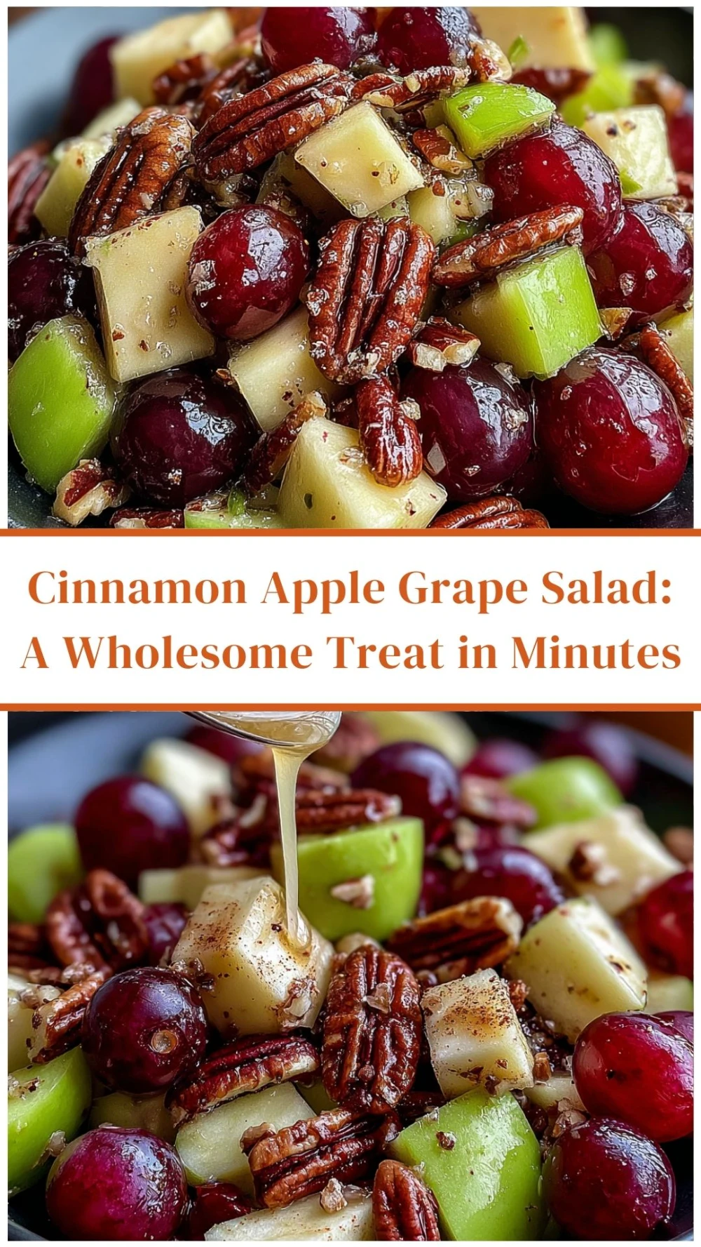 Cinnamon Apple Grape Salad: A Wholesome Treat in Minutes