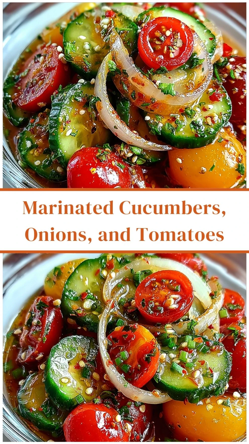 Marinated Cucumbers, Onions, and Tomatoes