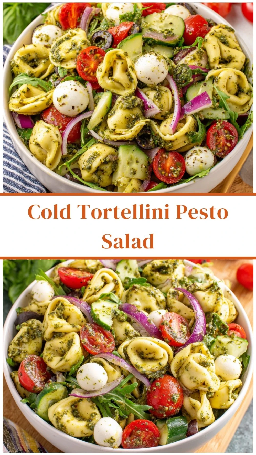 Cold Tortellini Pesto Salad