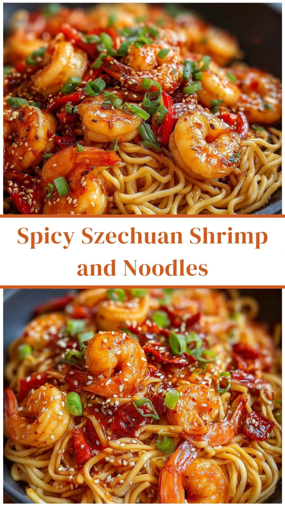 Spicy Szechuan Shrimp and Noodles