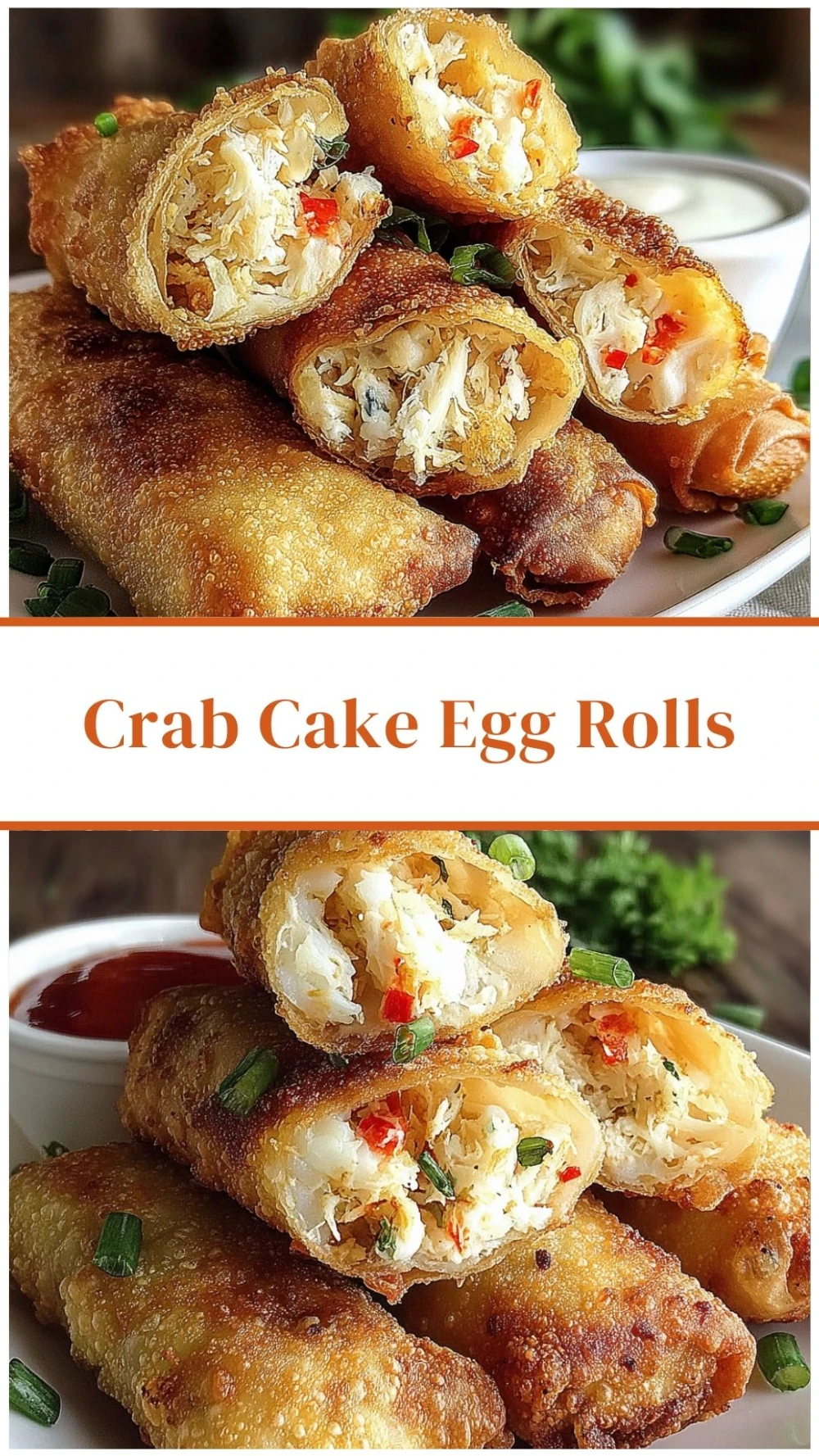 Crab Cake Egg Rolls