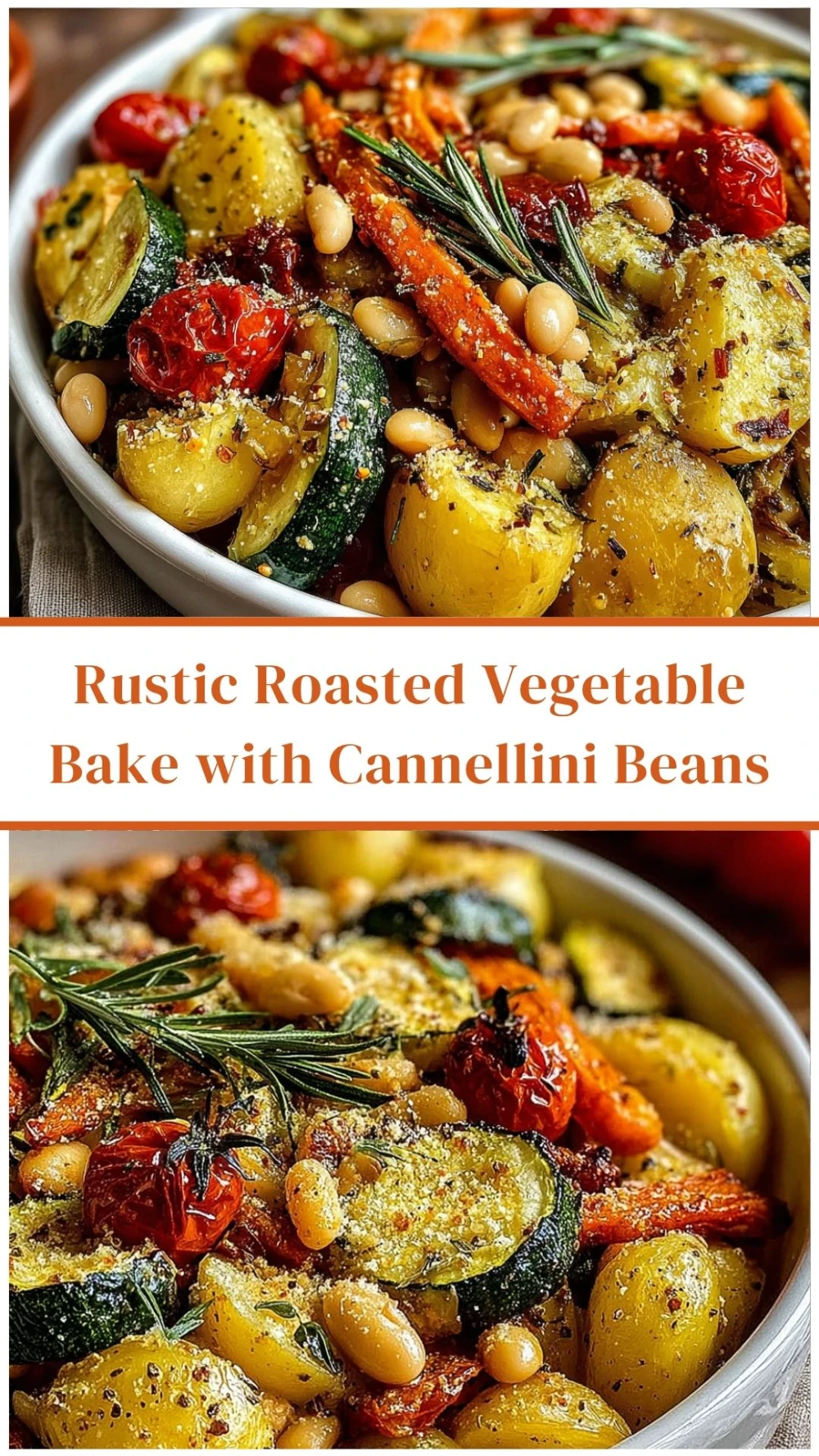 Rustic Roasted Vegetable Bake with Cannellini Beans