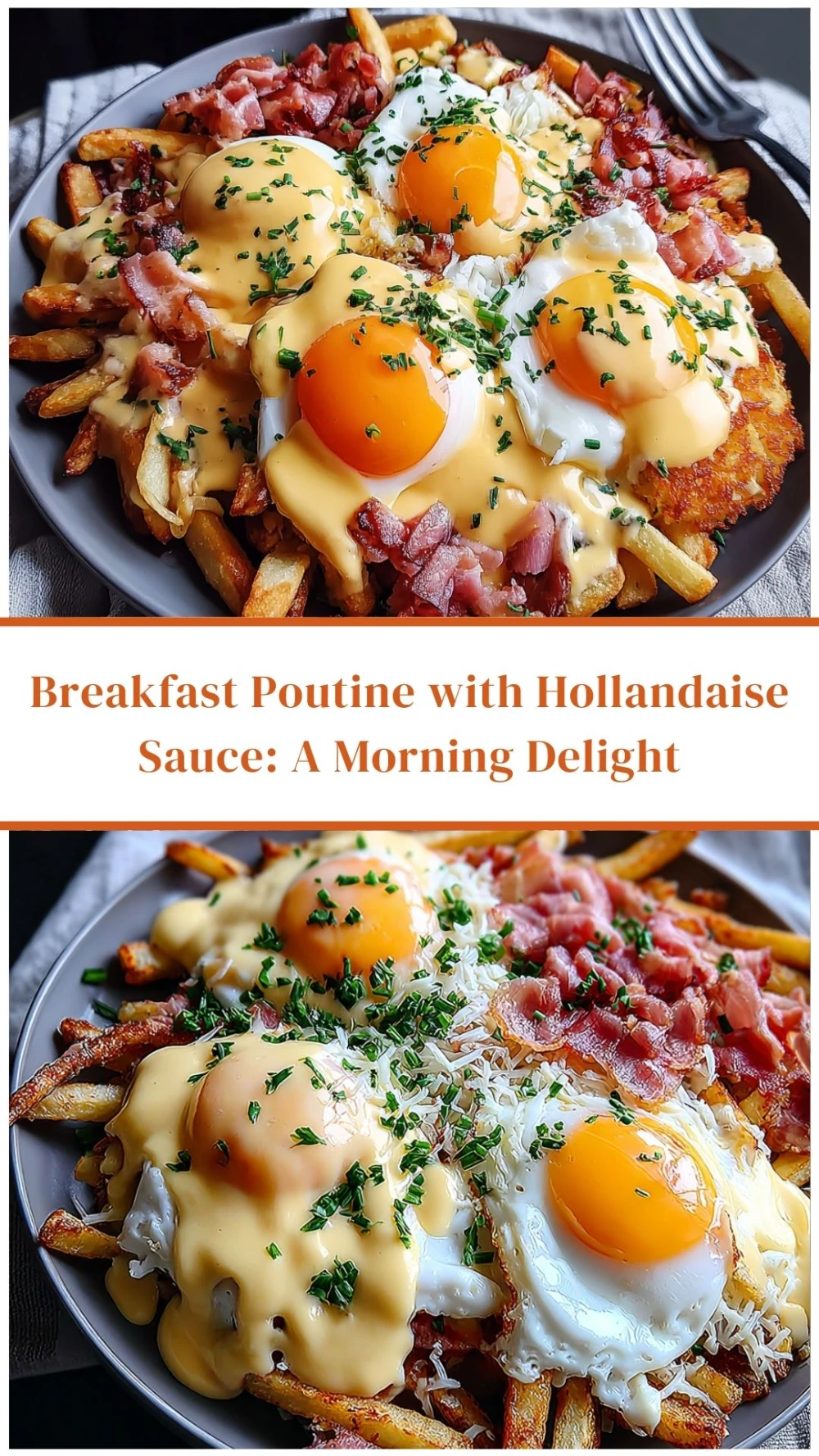 Breakfast Poutine with Hollandaise Sauce: A Morning Delight