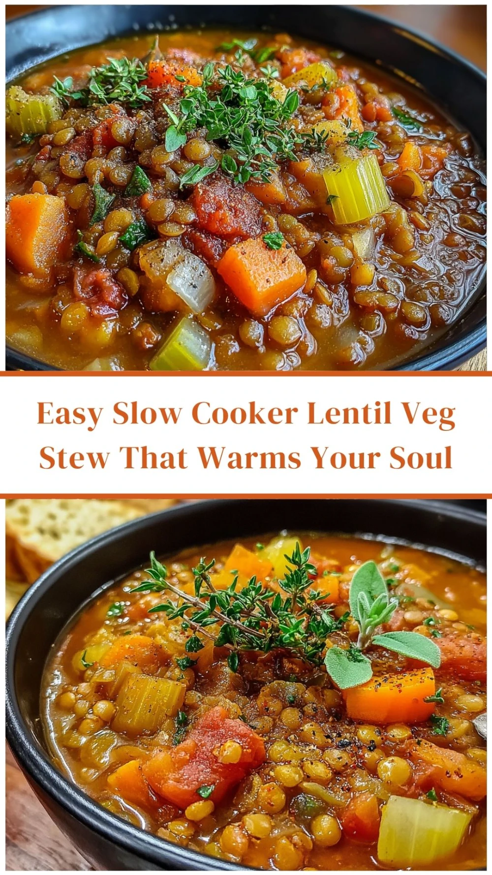 Easy Slow Cooker Lentil Veg Stew That Warms Your Soul