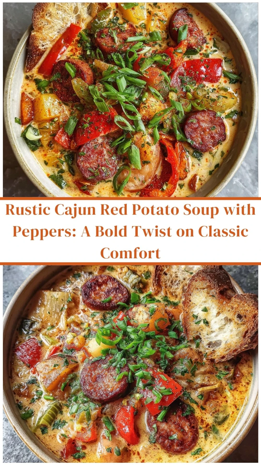 Rustic Cajun Red Potato Soup with Peppers: A Bold Twist on Classic Comfort