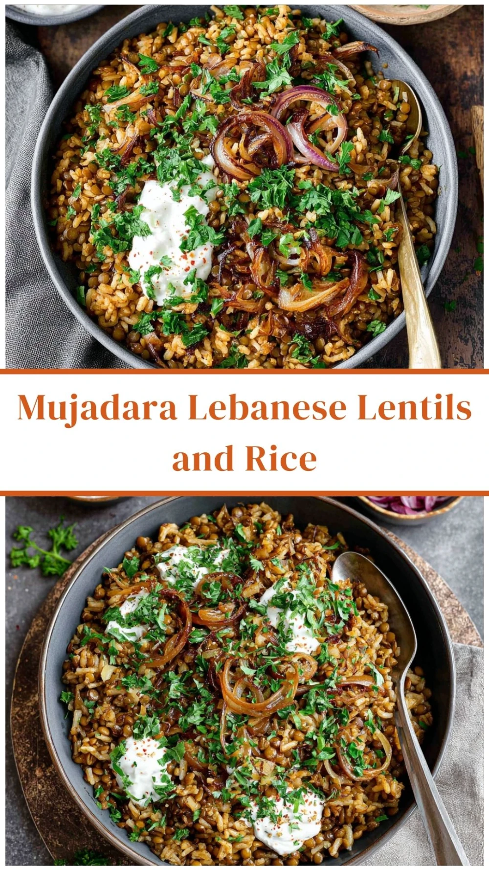 Mujadara Lebanese Lentils and Rice
