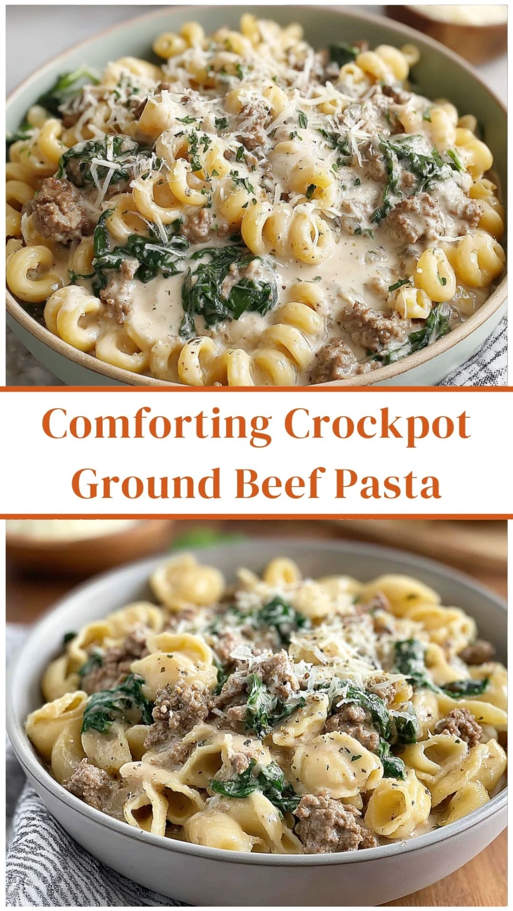 Comforting Crockpot Ground Beef Pasta