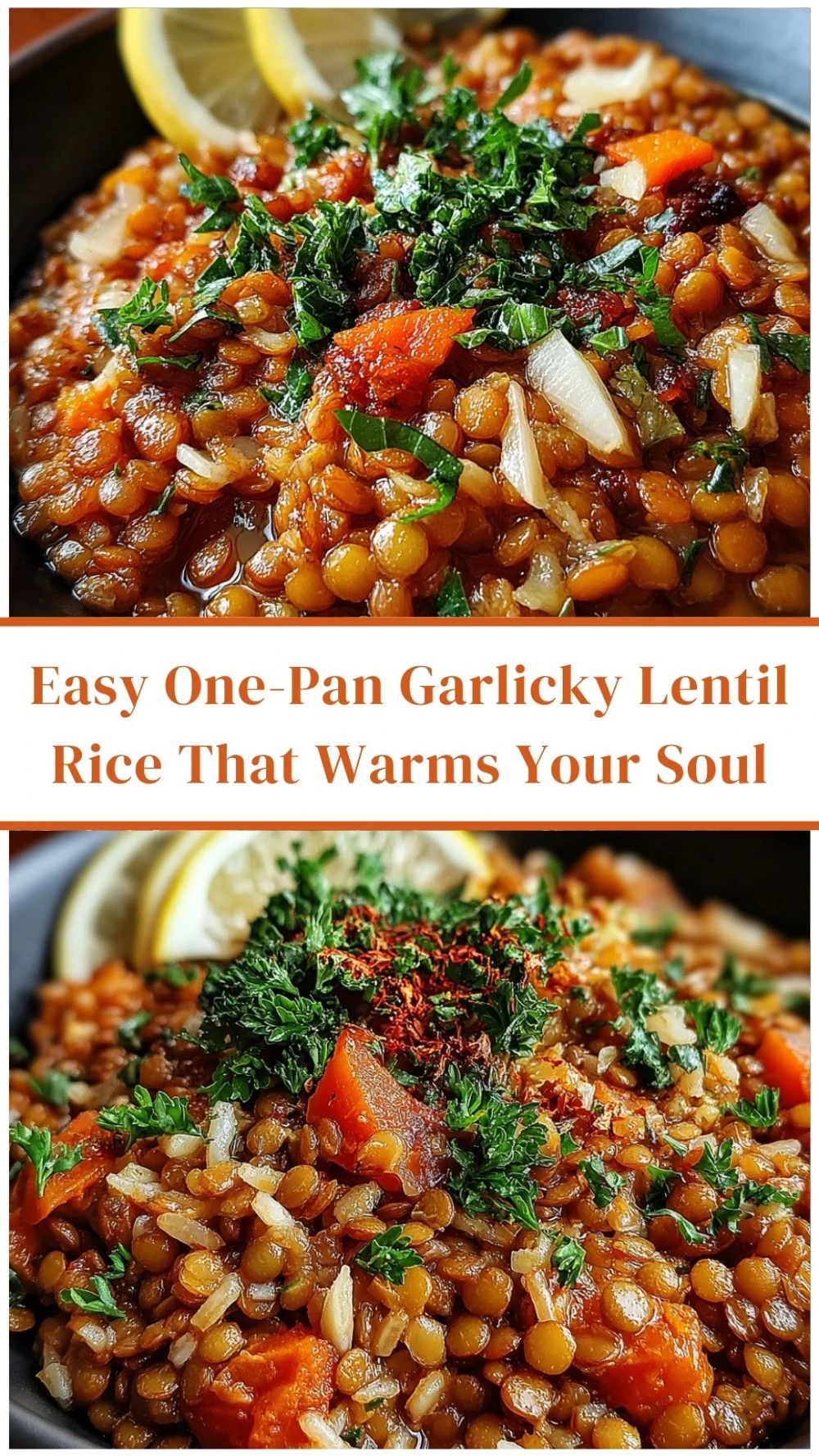 Easy One-Pan Garlicky Lentil Rice That Warms Your Soul