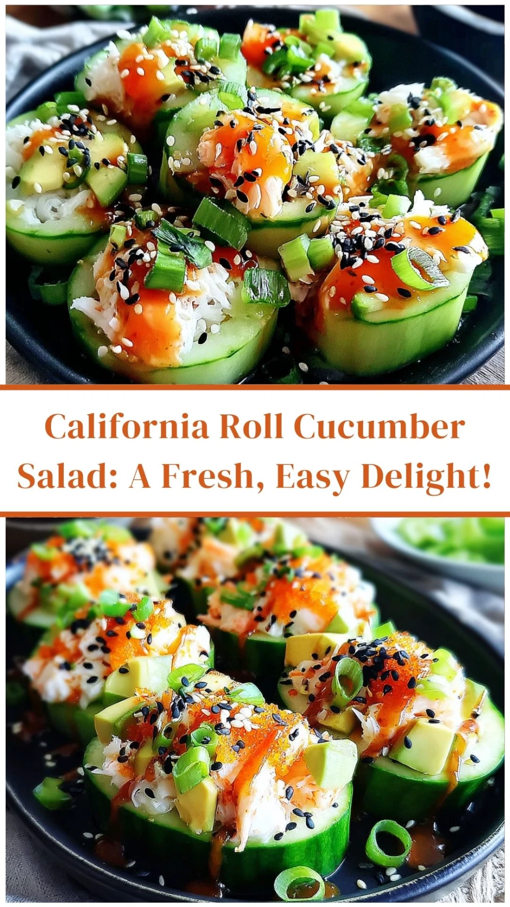 California Roll Cucumber Salad: A Fresh, Easy Delight!