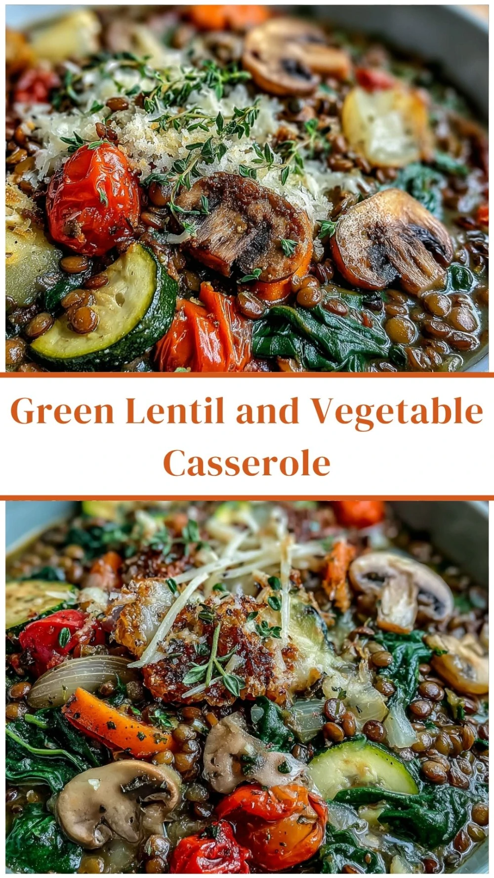 Green Lentil and Vegetable Casserole