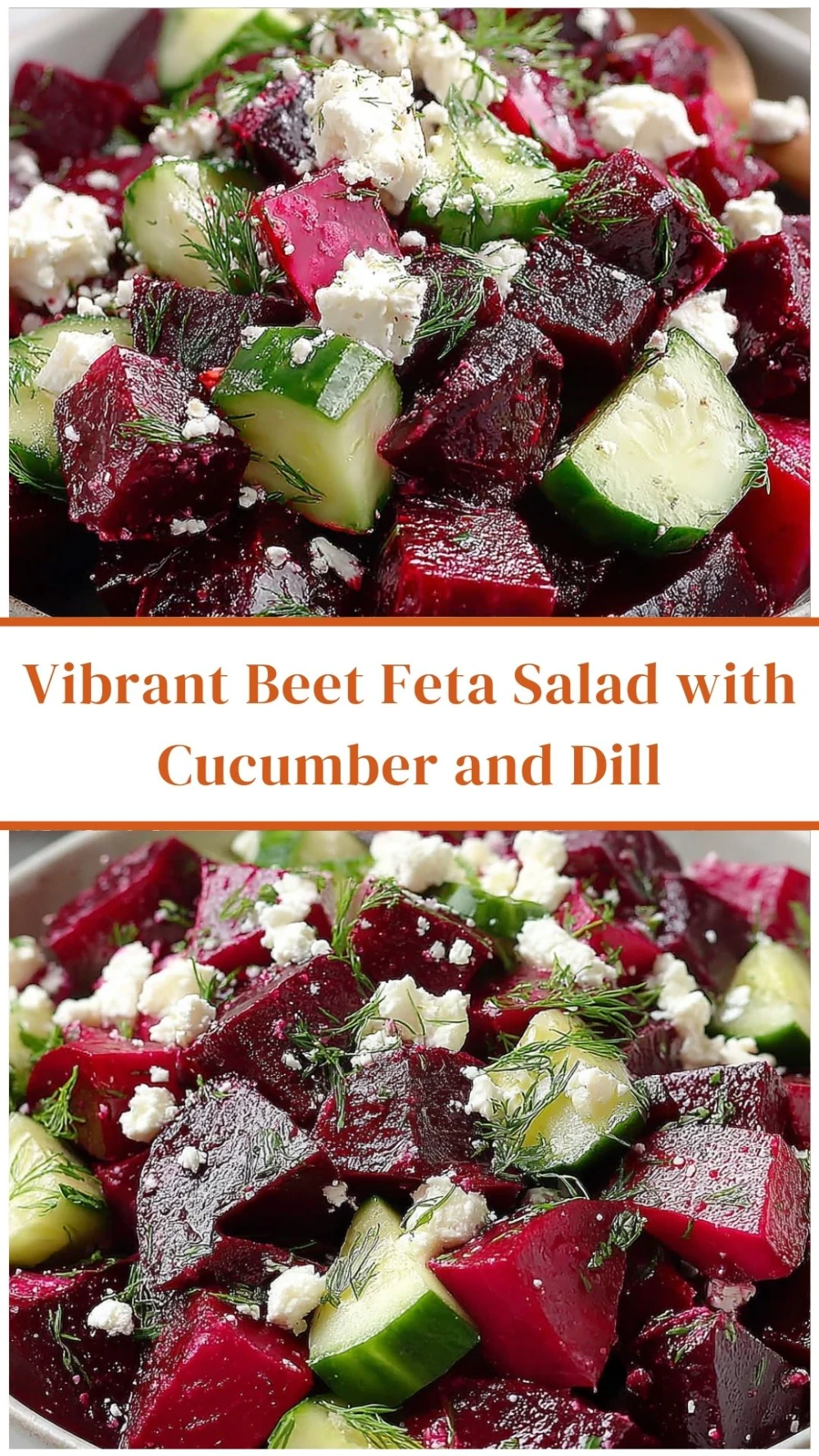 Vibrant Beet Feta Salad with Cucumber and Dill
