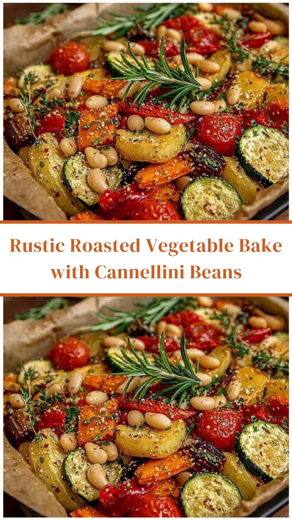 Rustic Roasted Vegetable Bake with Cannellini Beans