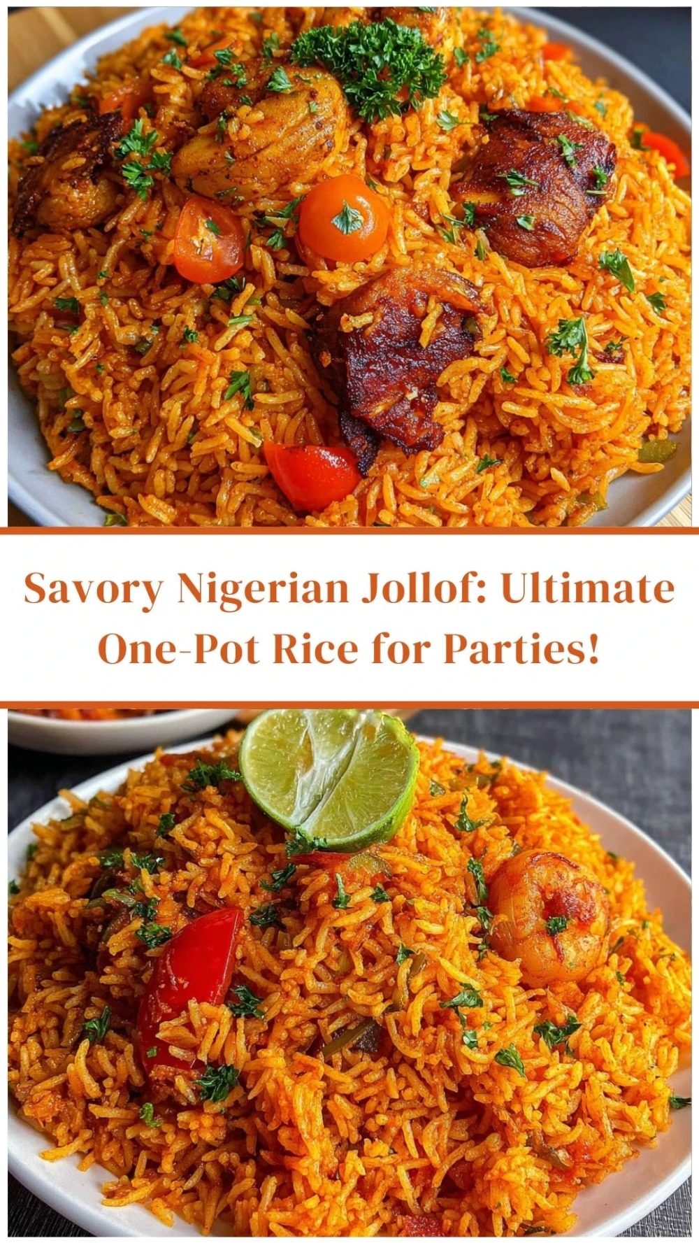 Savory Nigerian Jollof: Ultimate One-Pot Rice for Parties!