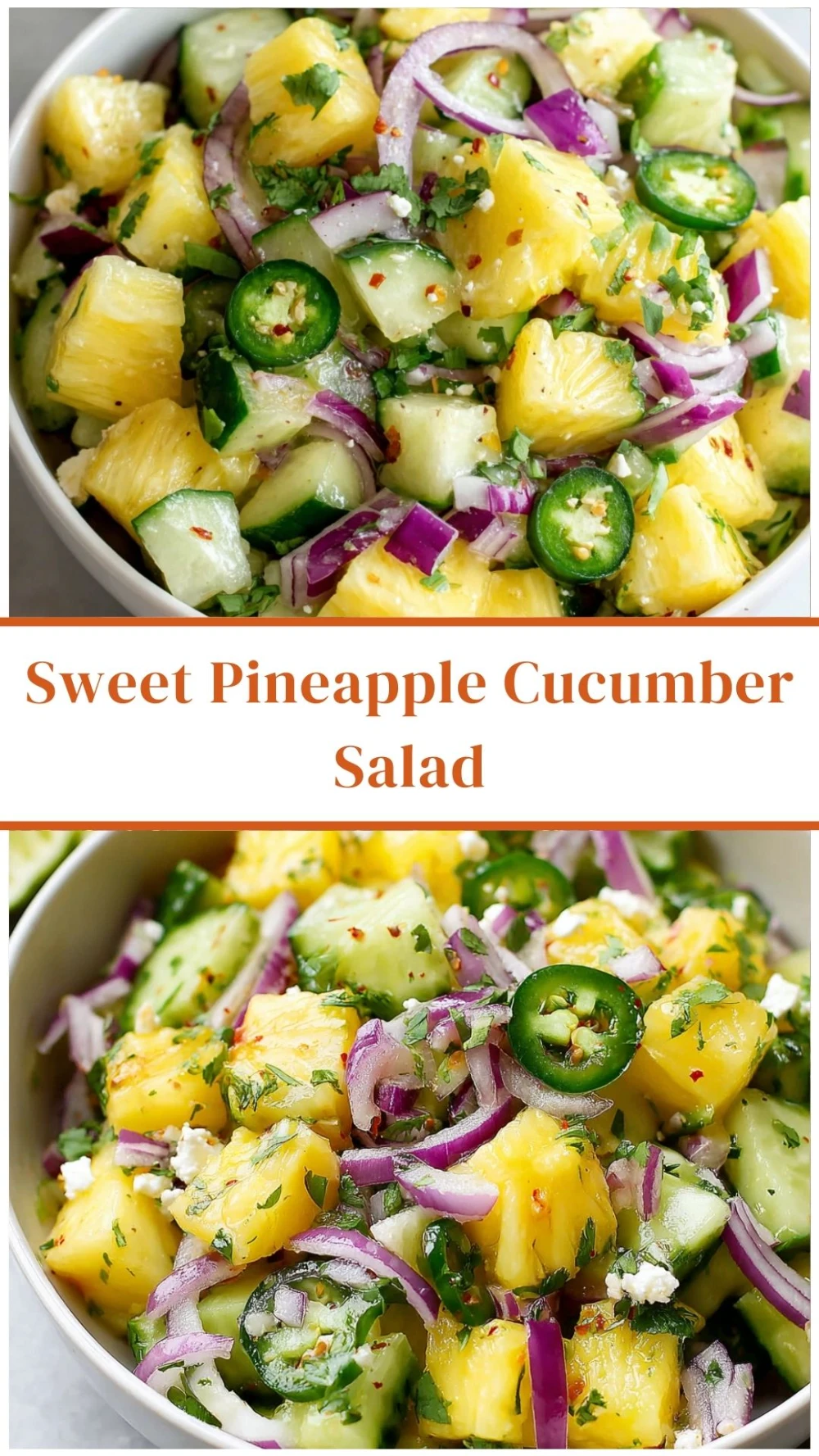 Sweet Pineapple Cucumber Salad
