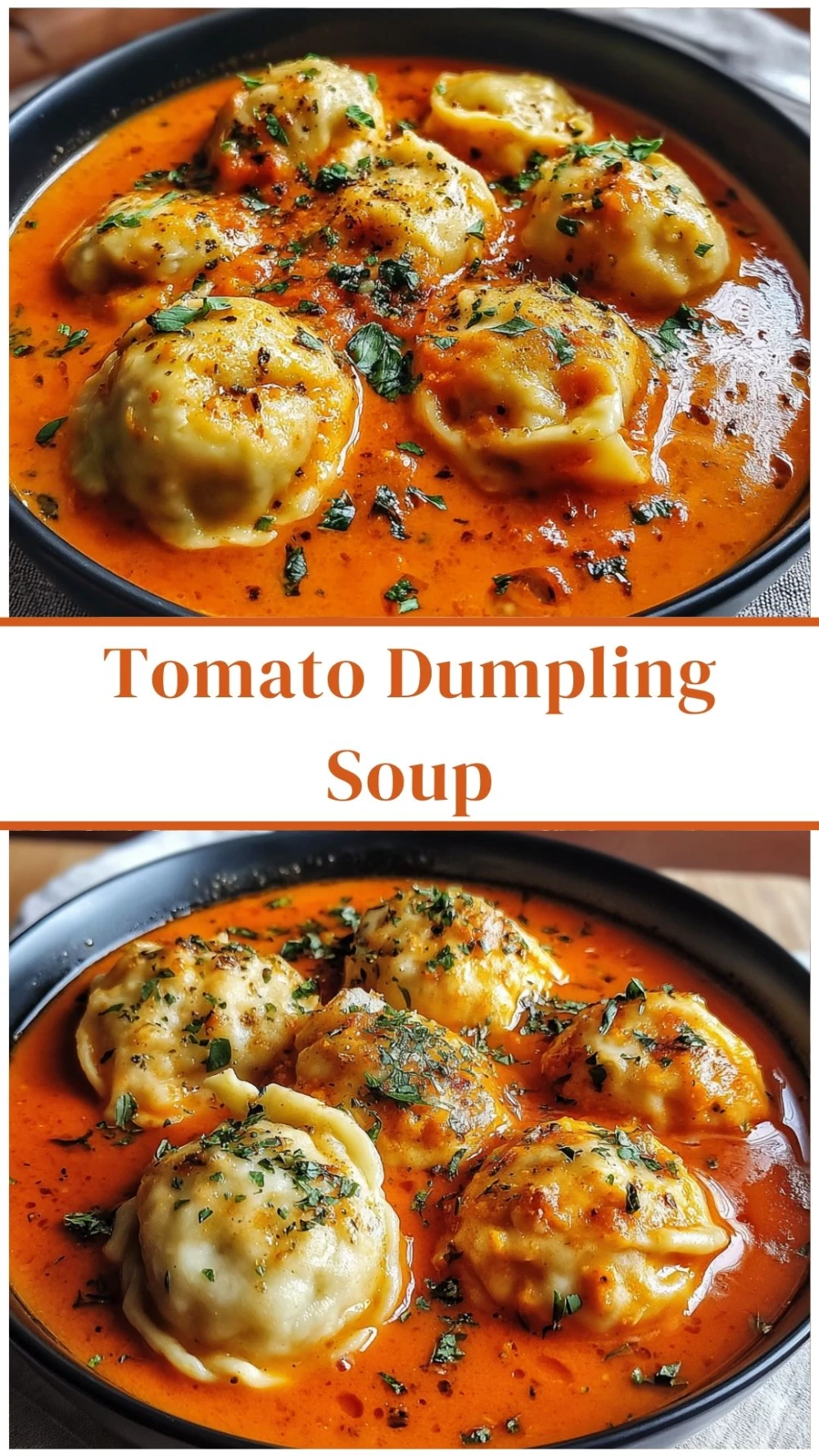 Tomato Dumpling Soup