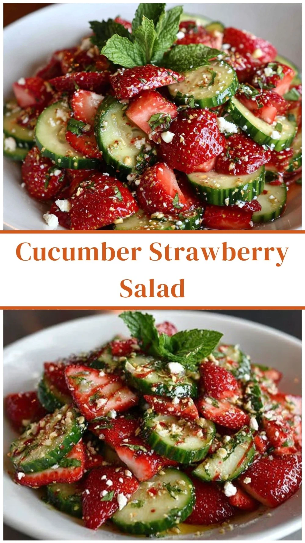 Cucumber Strawberry Salad