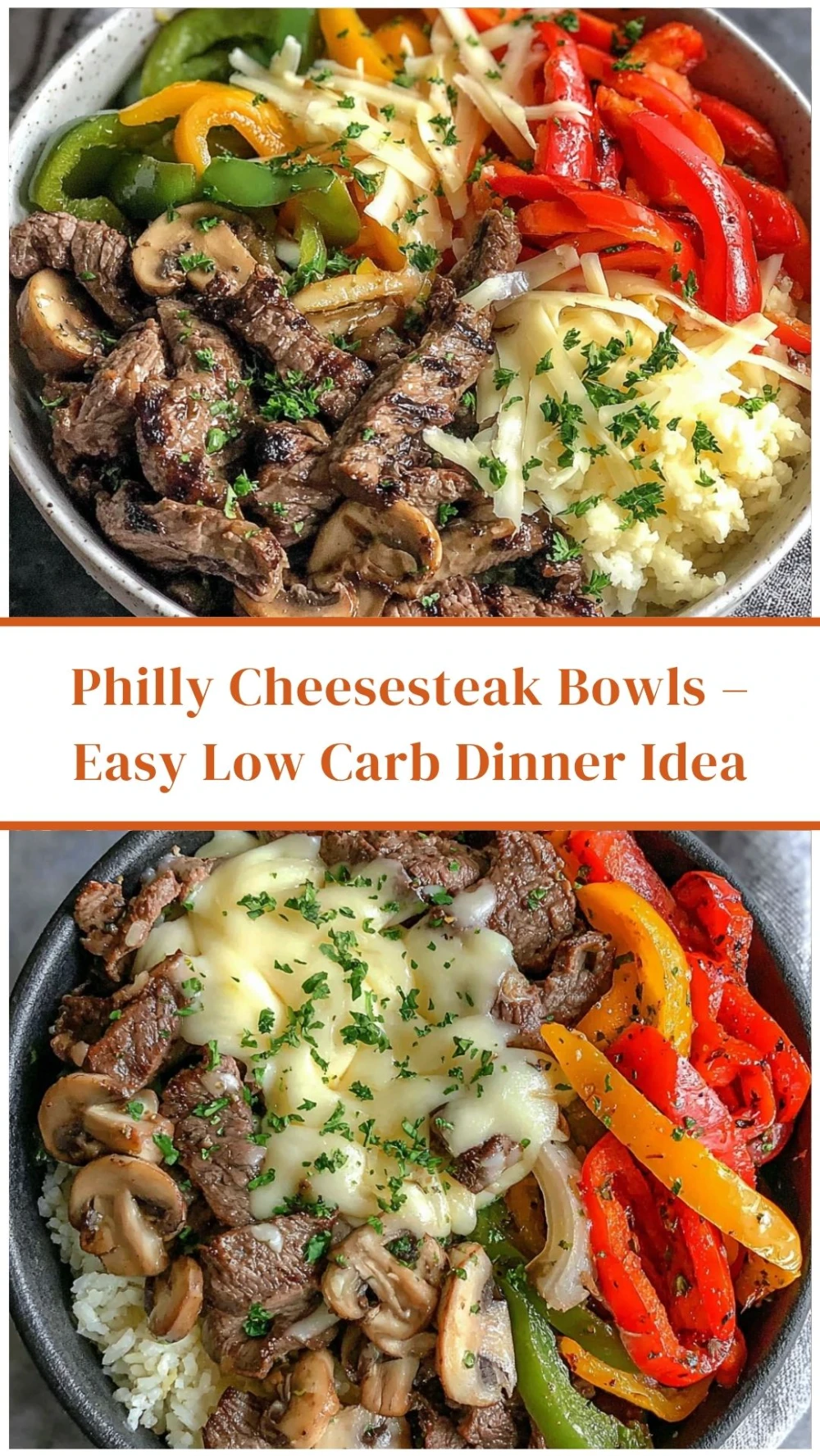 Philly Cheesesteak Bowls – Easy Low Carb Dinner Idea