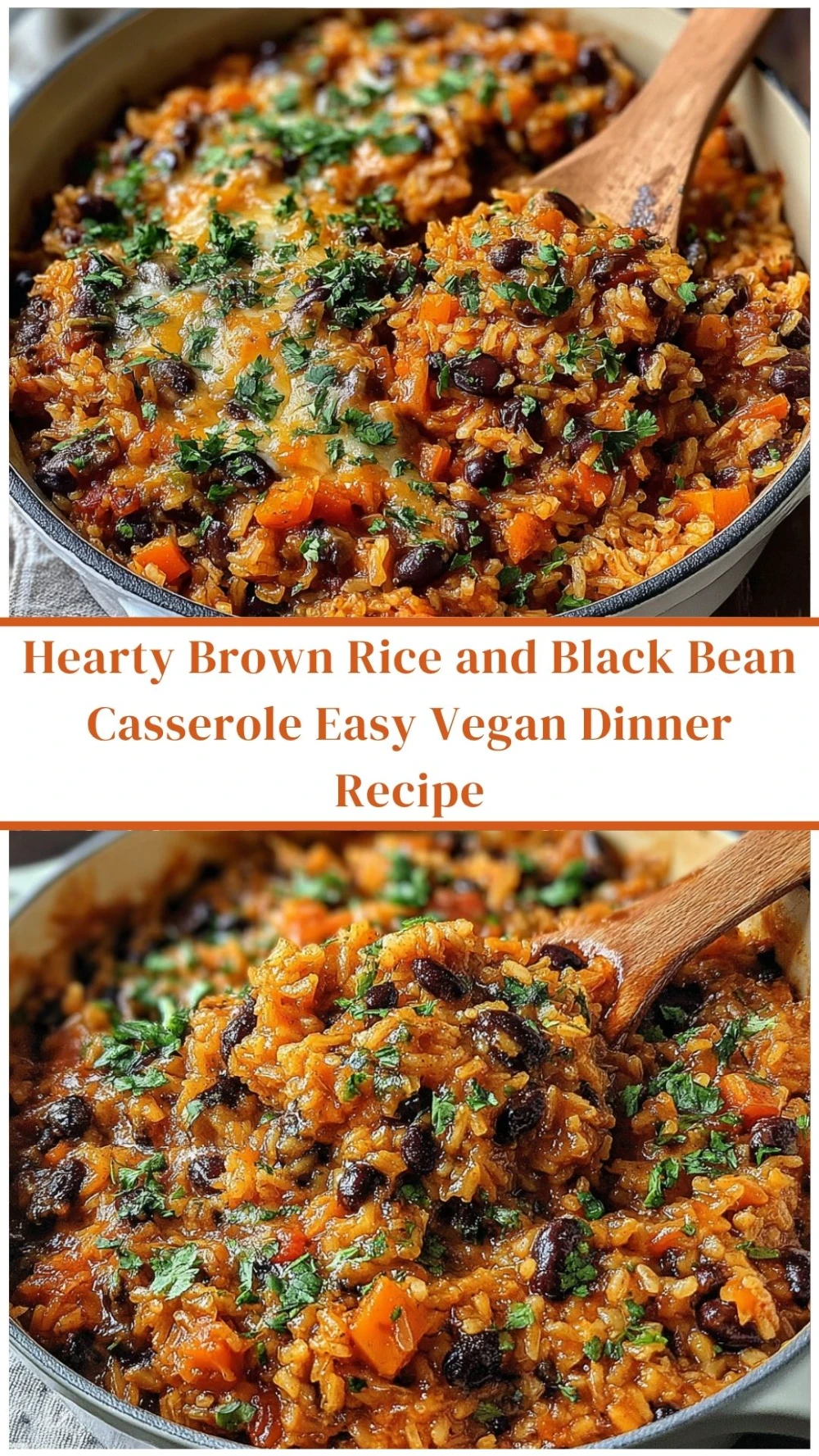 Hearty Brown Rice and Black Bean Casserole