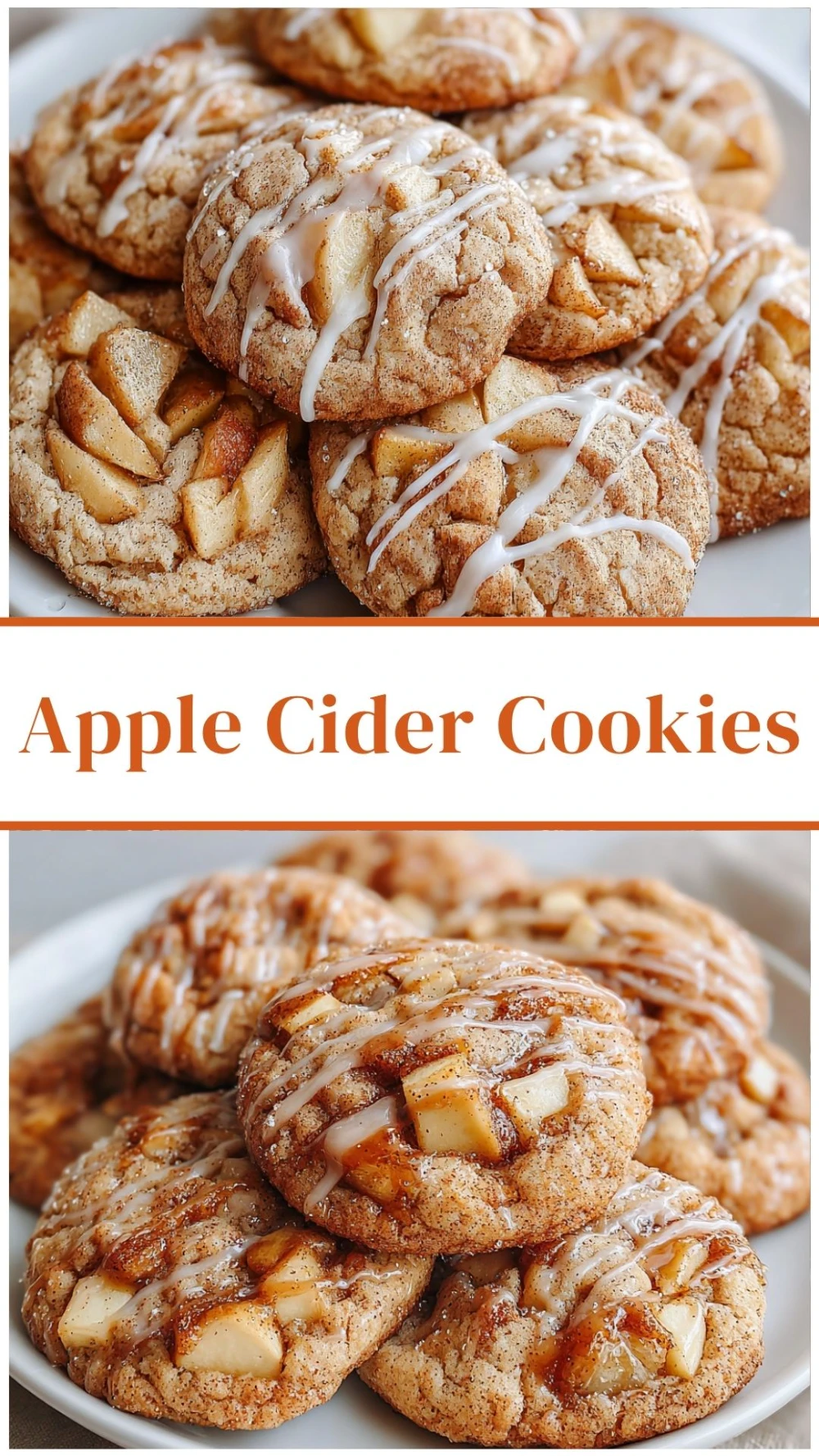 Harvest Apple Cider Cookies with Glaze