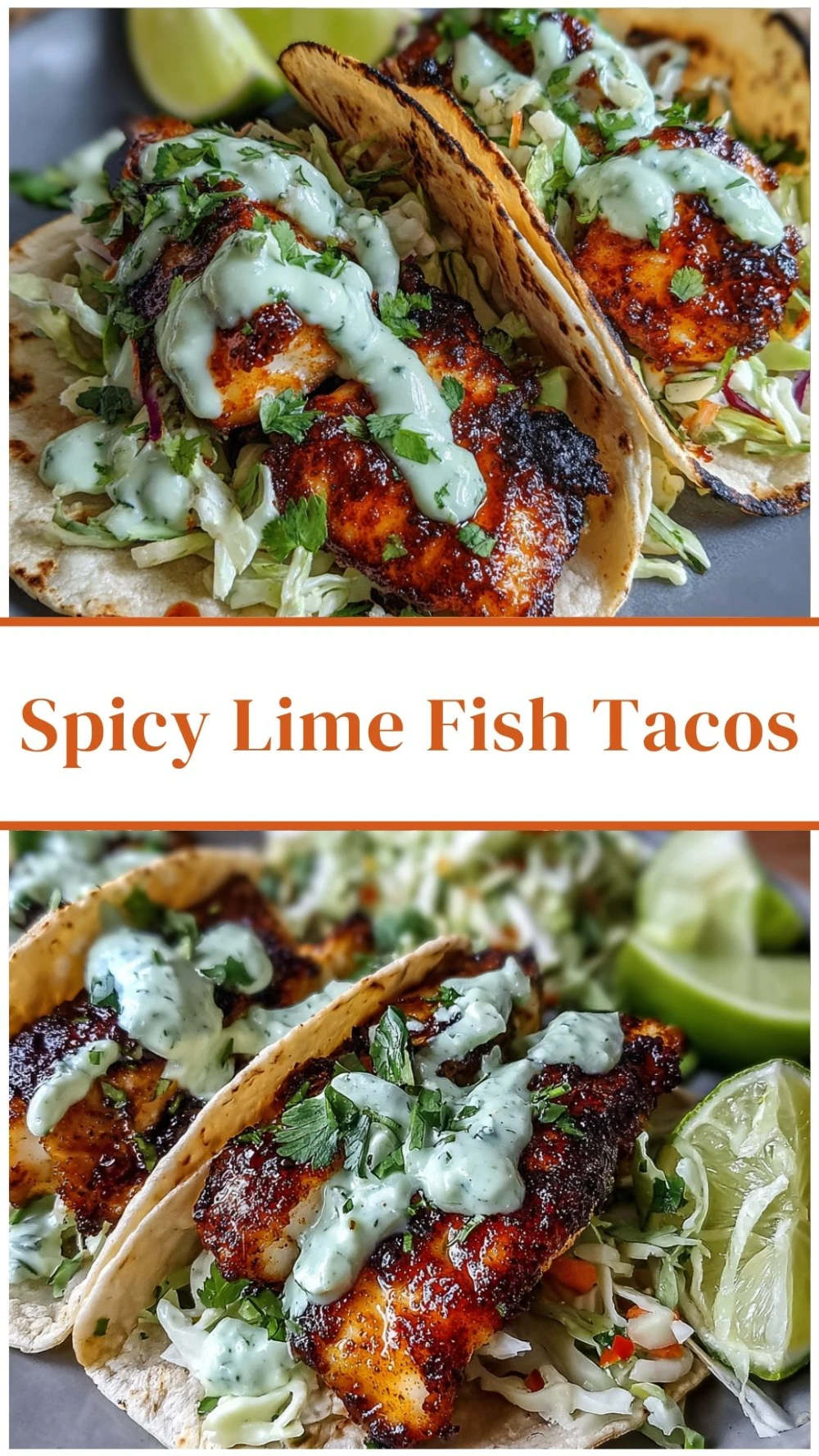 Spicy Lime Fish Tacos