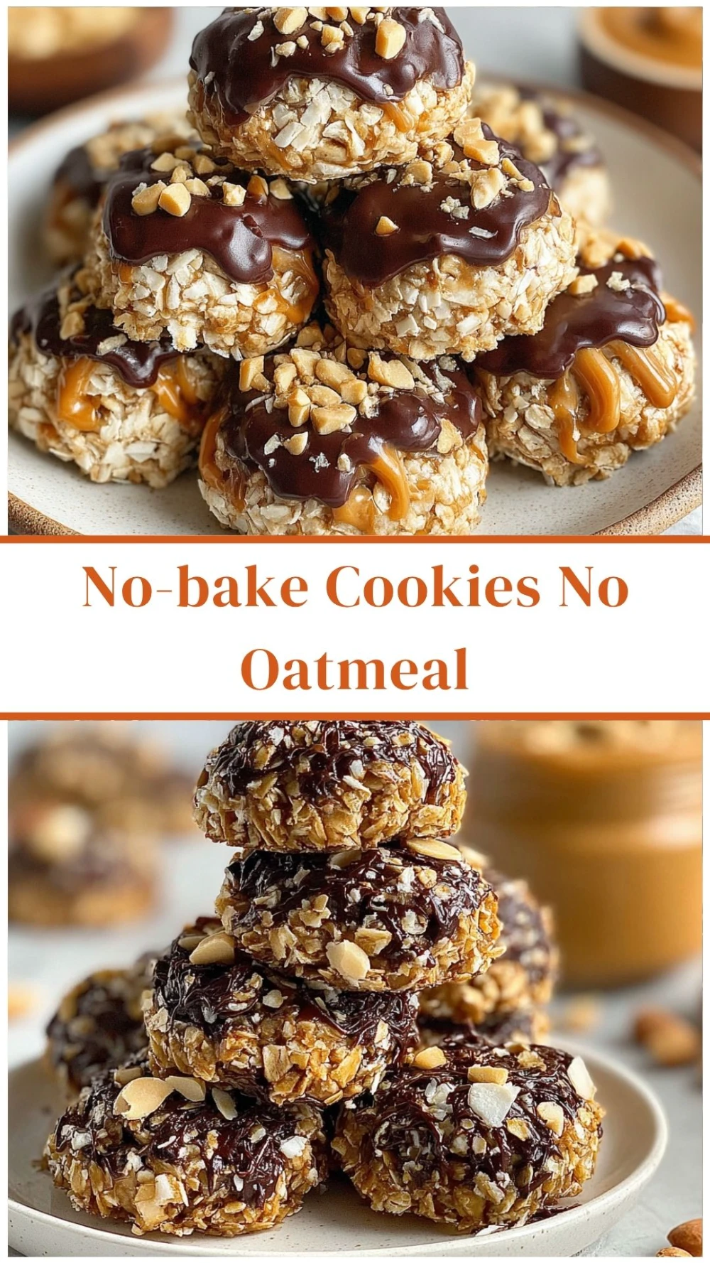 No-bake Coconut Peanut Butter Cookies