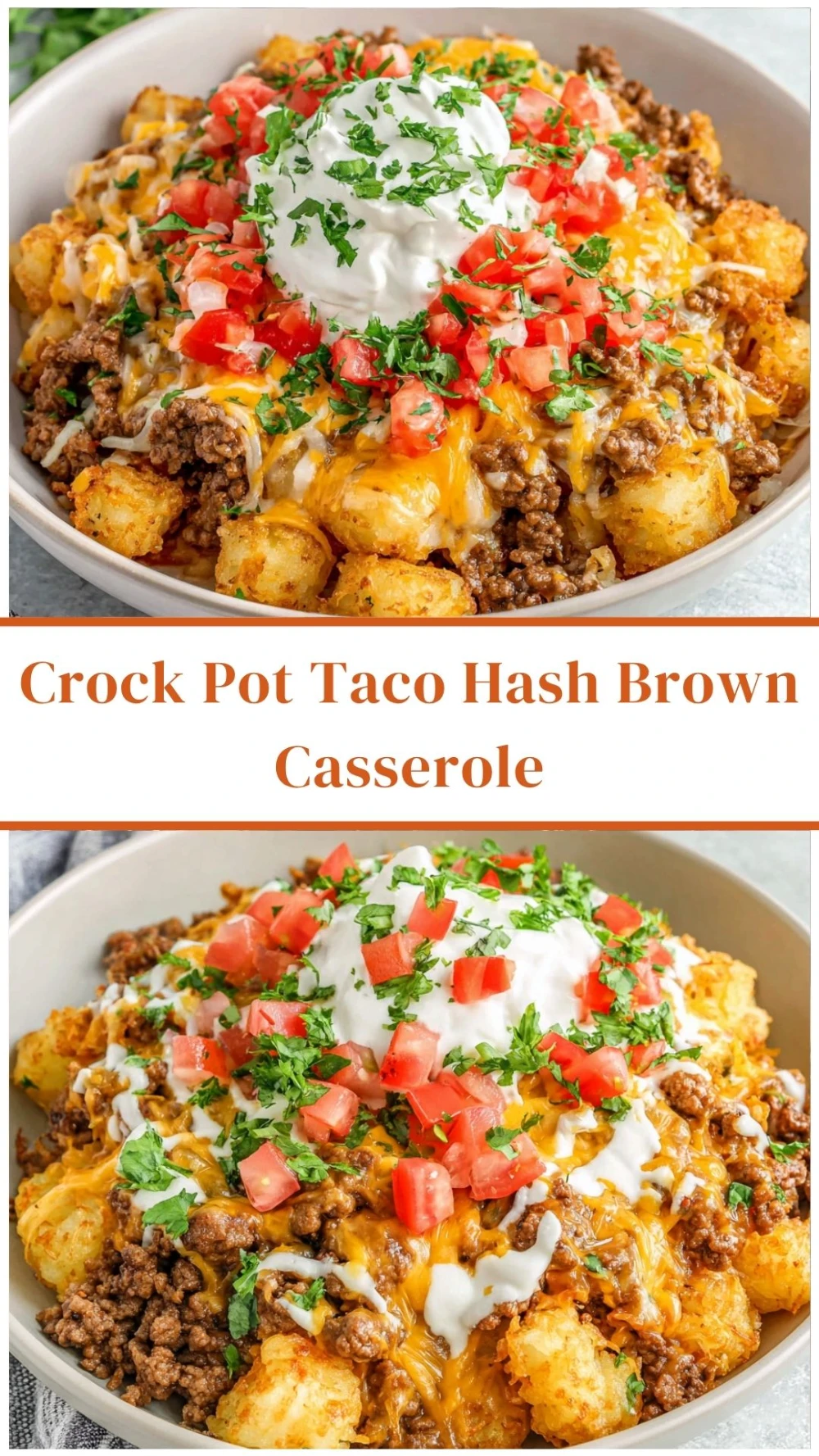 Crock Pot Taco Hash Brown Casserole