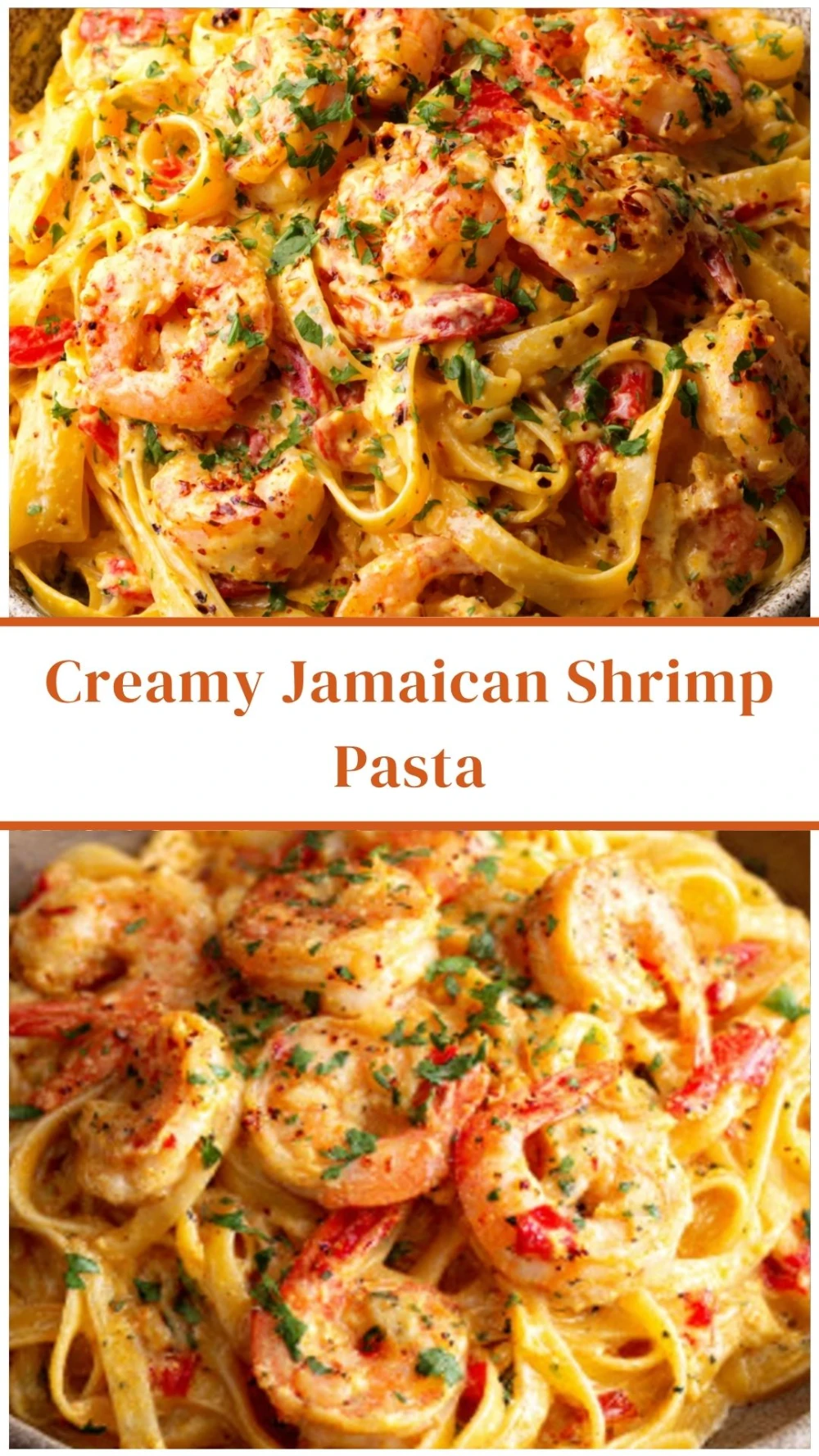 Creamy Jamaican Shrimp Pasta