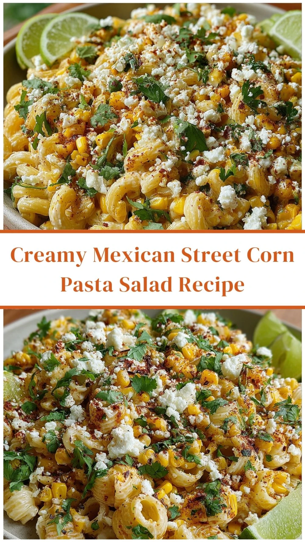 Creamy Mexican Street Corn Pasta Salad