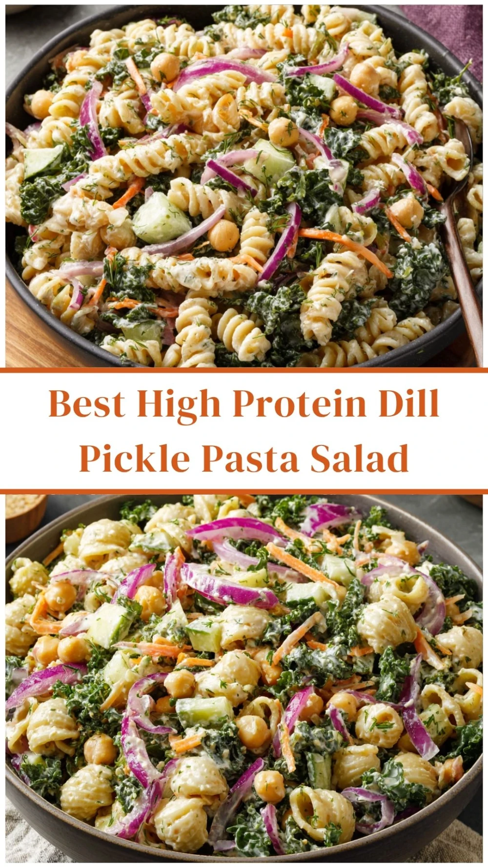 Best High Protein Dill Pickle Pasta Salad