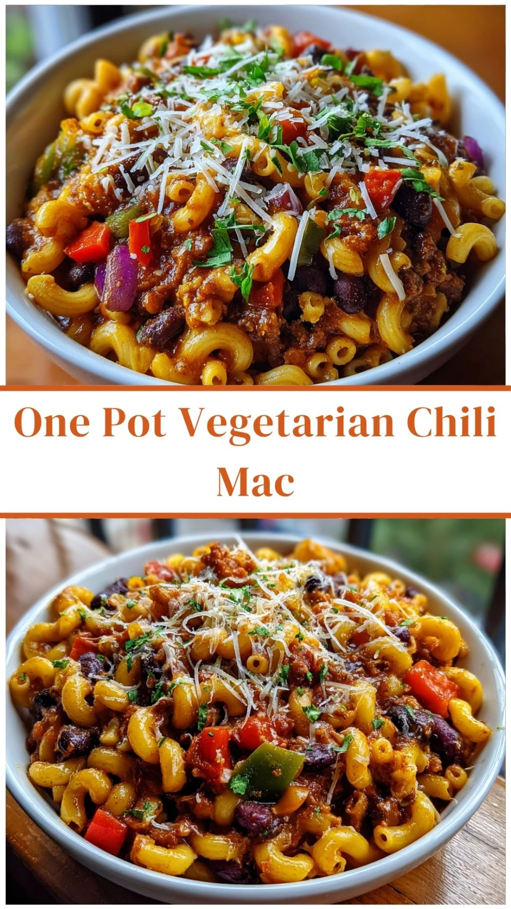 One Pot Vegetarian Chili Mac