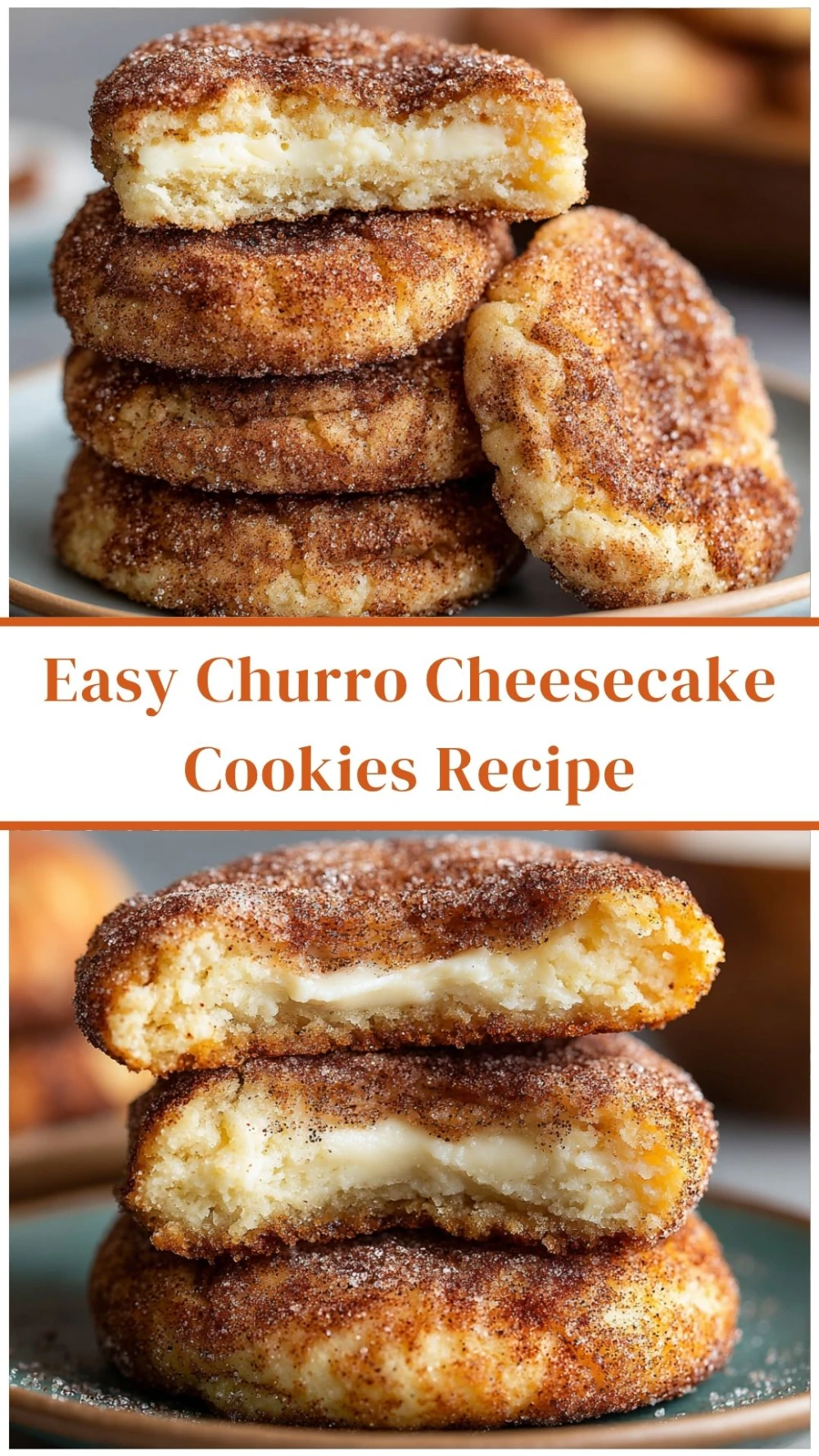 Easy Churro Cheesecake Cookies
