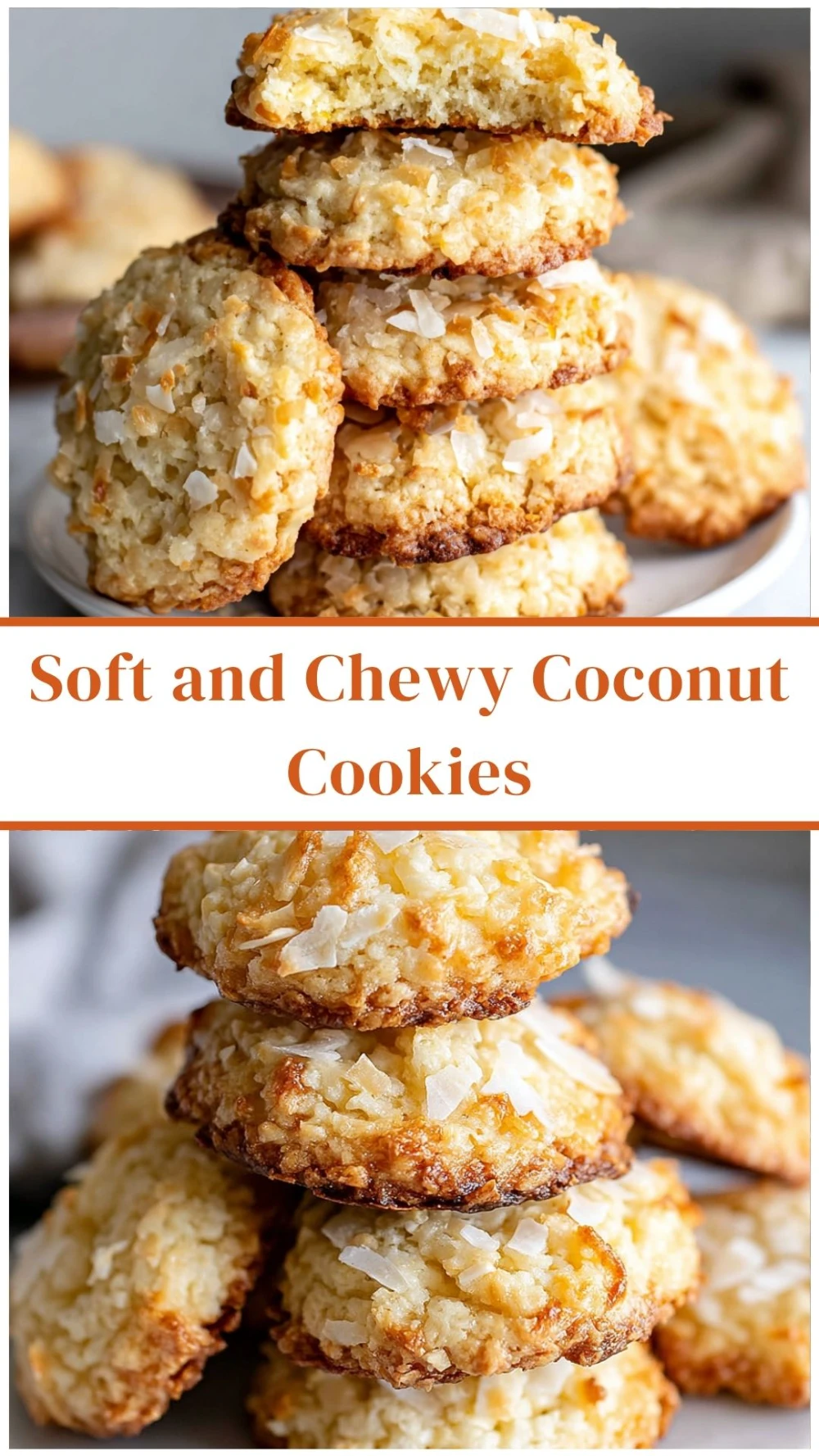 Soft and Chewy Coconut Cookies