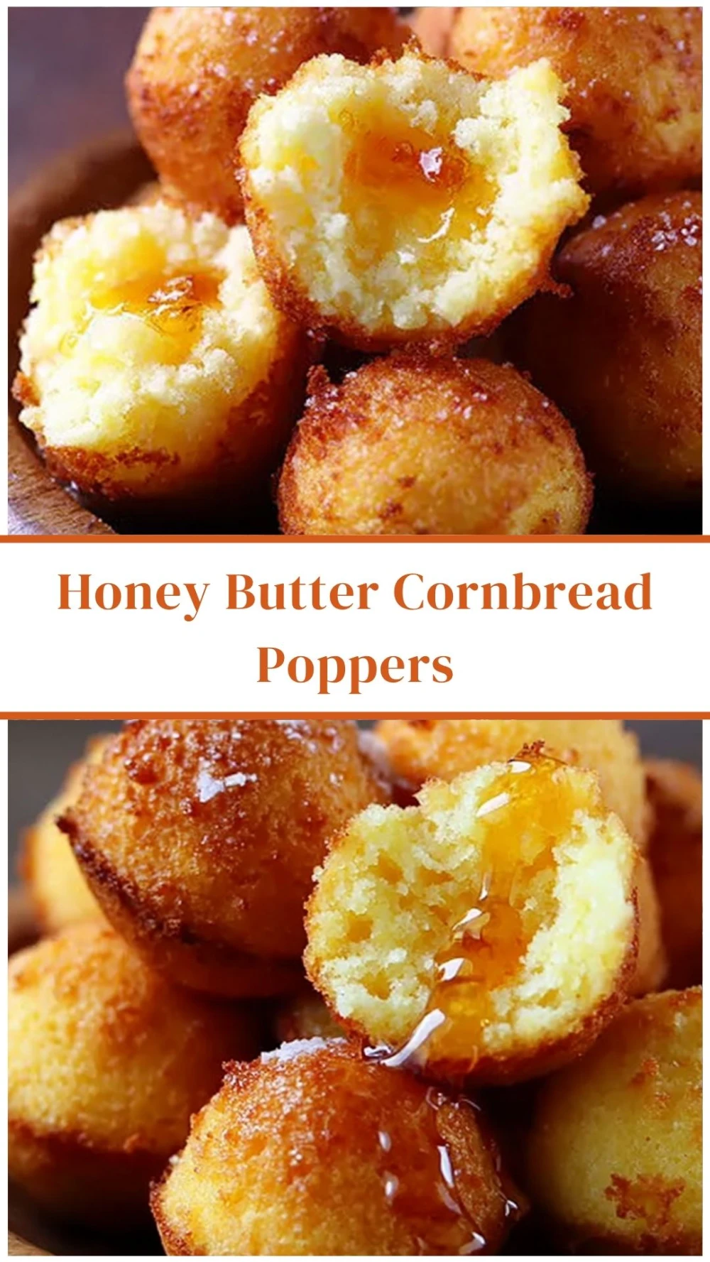 Honey Butter Cornbread Poppers