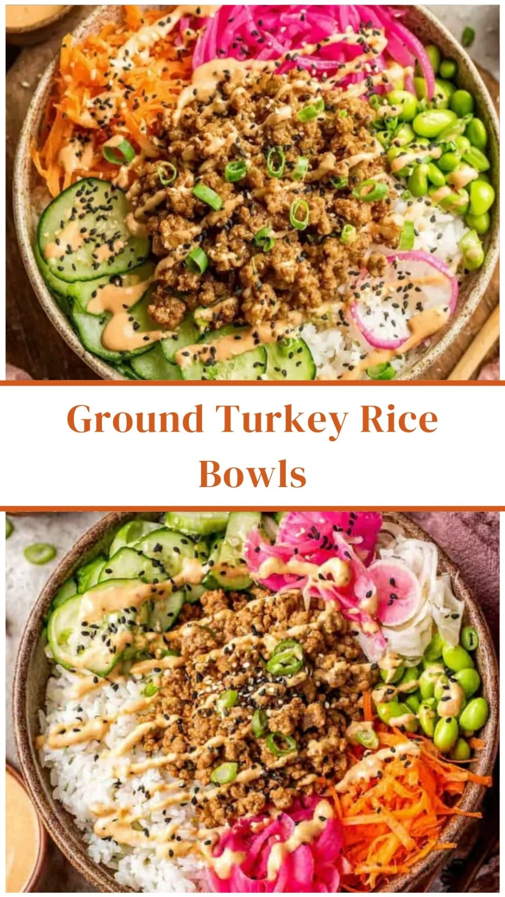 Ground Turkey Rice Bowls with Zesty Bang Bang Sauce