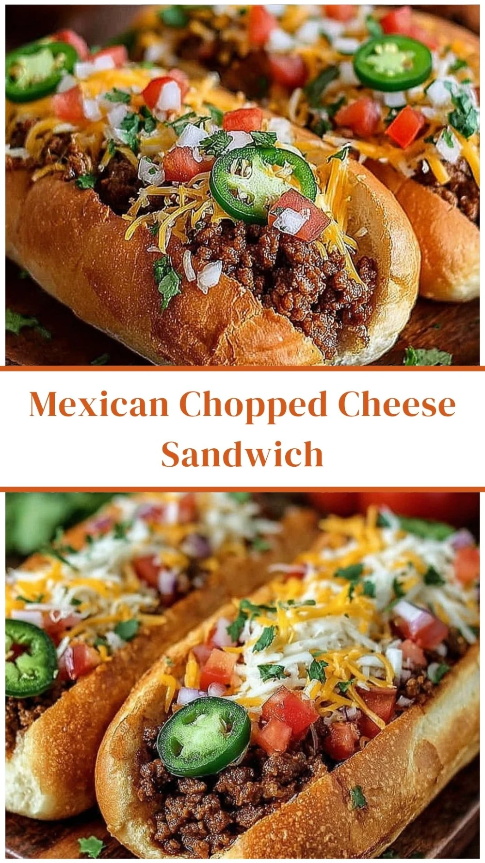 Mexican Chopped Cheese Sandwich