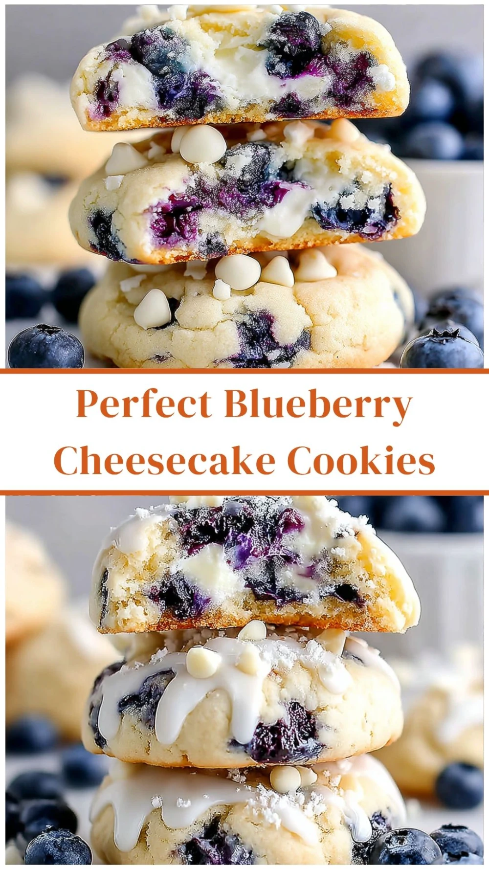 Perfect Blueberry Cheesecake Cookies