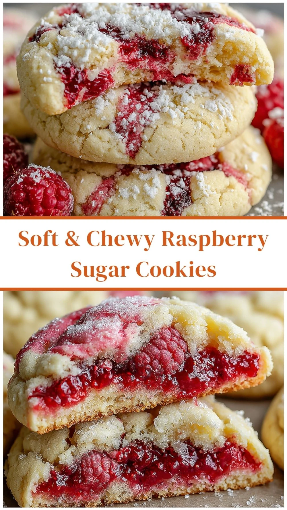 Soft & Chewy Raspberry Sugar Cookies