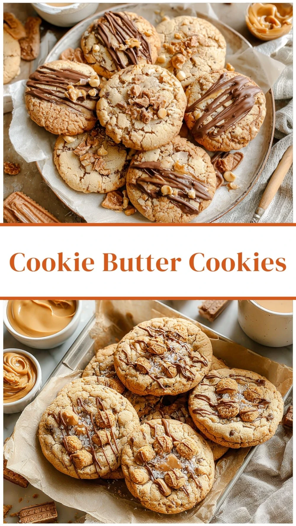 Decadent Cookie Butter Chocolate Chip Cookies