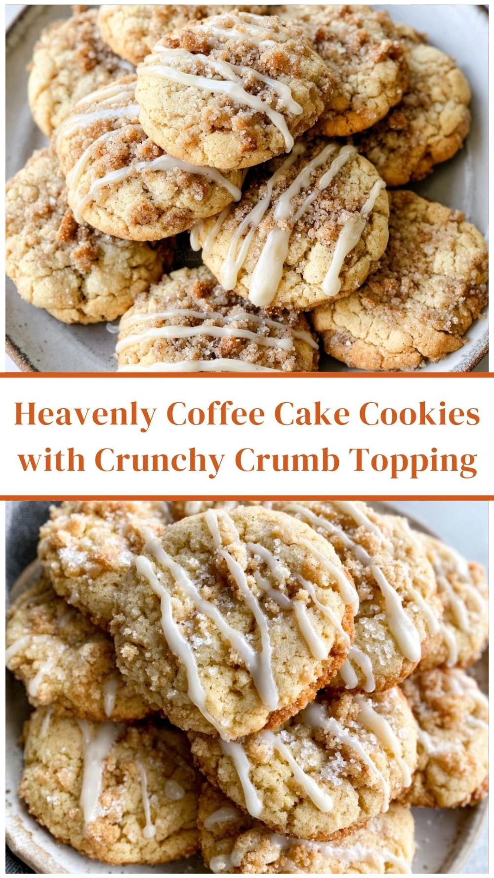 Heavenly Coffee Cake Cookies with Crunchy Crumb Topping