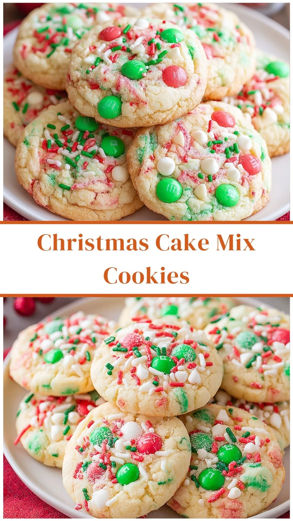 Festive Christmas Cake Mix Cookies