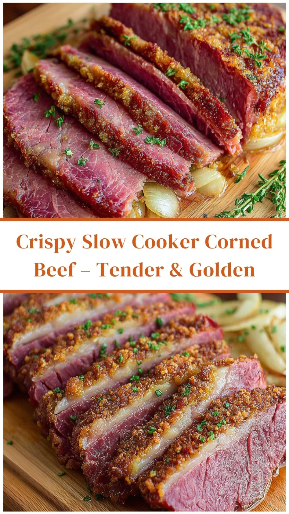 Crispy Slow Cooker Corned Beef – Tender & Golden