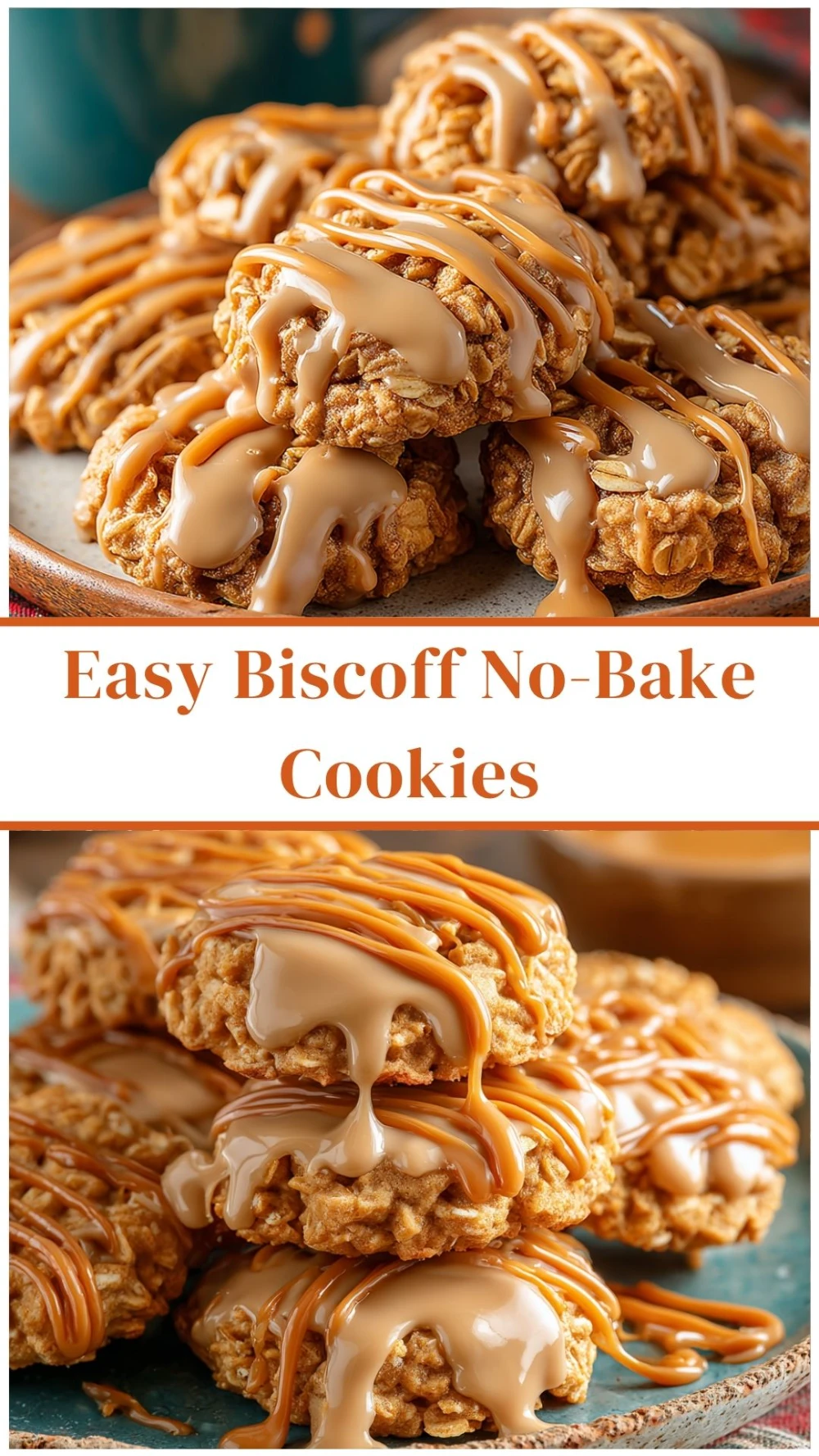 Easy Biscoff No-Bake Cookies