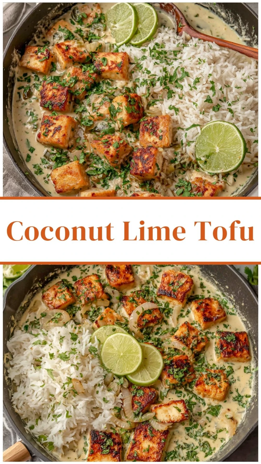 Coconut Lime Tofu with Crispy Edges