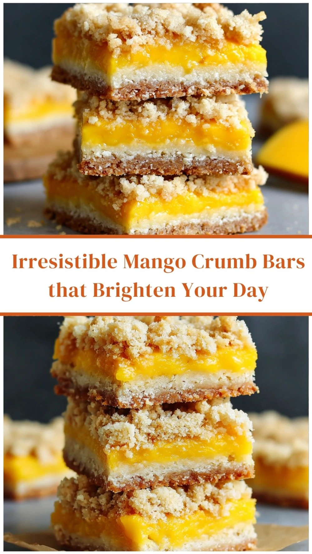 Irresistible Mango Crumb Bars that Brighten Your Day